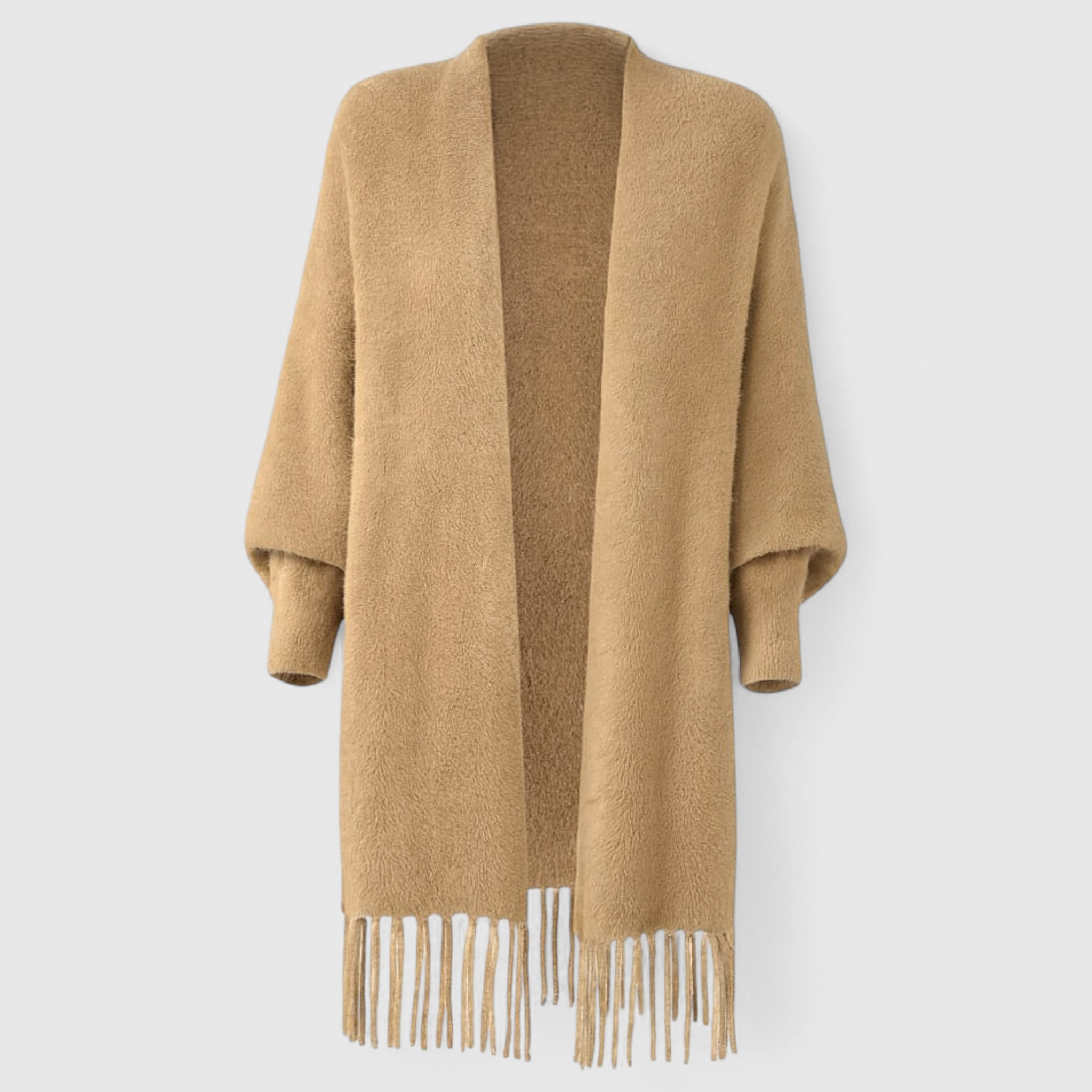 Abia | Elegant Minimalistisk Jakke - Khaki - Kvinders Jakker - {{ product_tags }