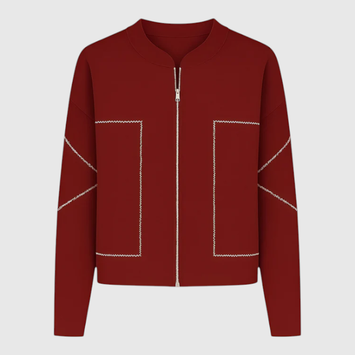 Clara | Let og Elegant Jakke - Rød - Kvinders jakker - {{ product_tags }