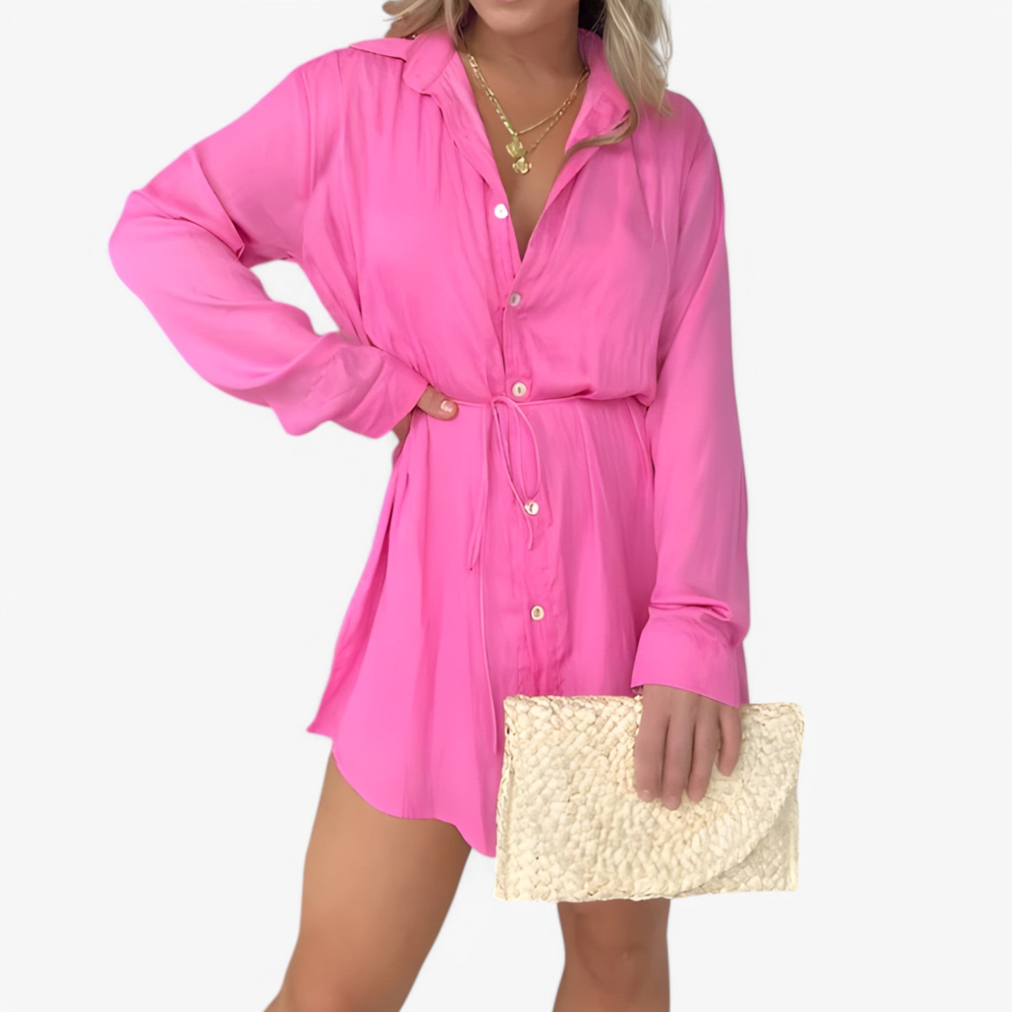 Diana | Dame jumpsuit - Mode og Chic - Lyserød - women's fashion - {{ product_tags }