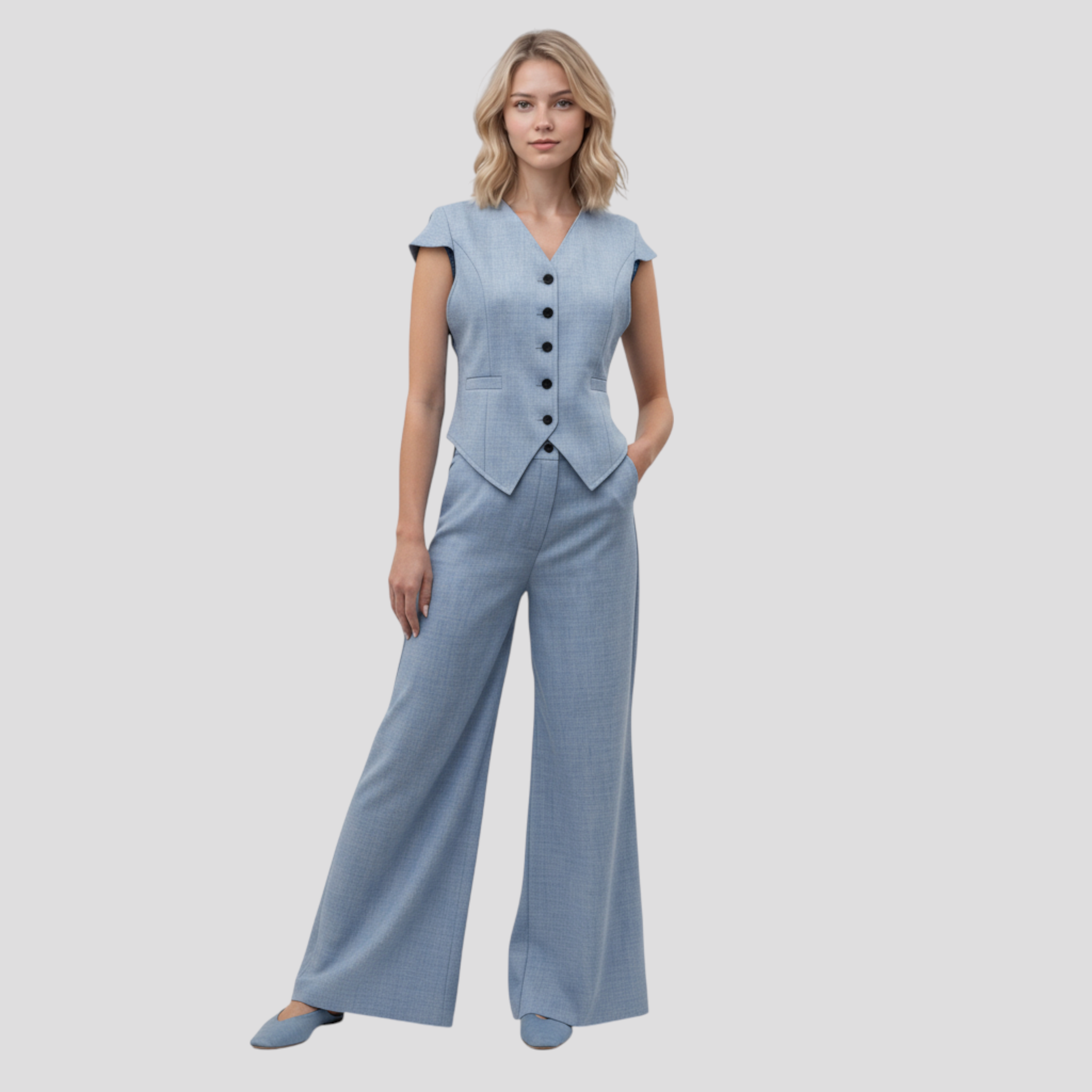 Aria | Kvinders Elegant Top og Bukser Sæt - - Kvinders sæt - {{ product_tags }