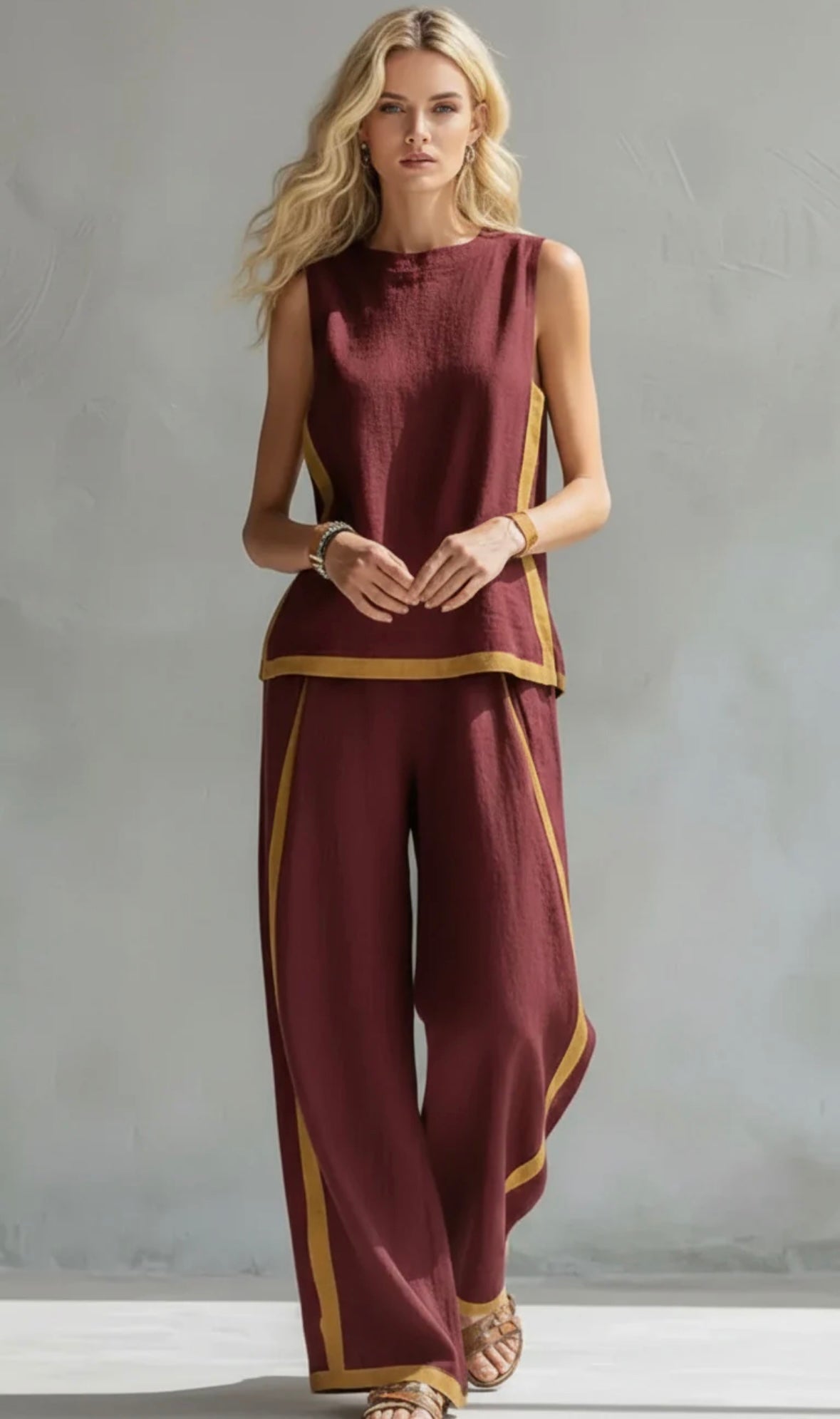 Shania™ Casual-Chic todelt sæt