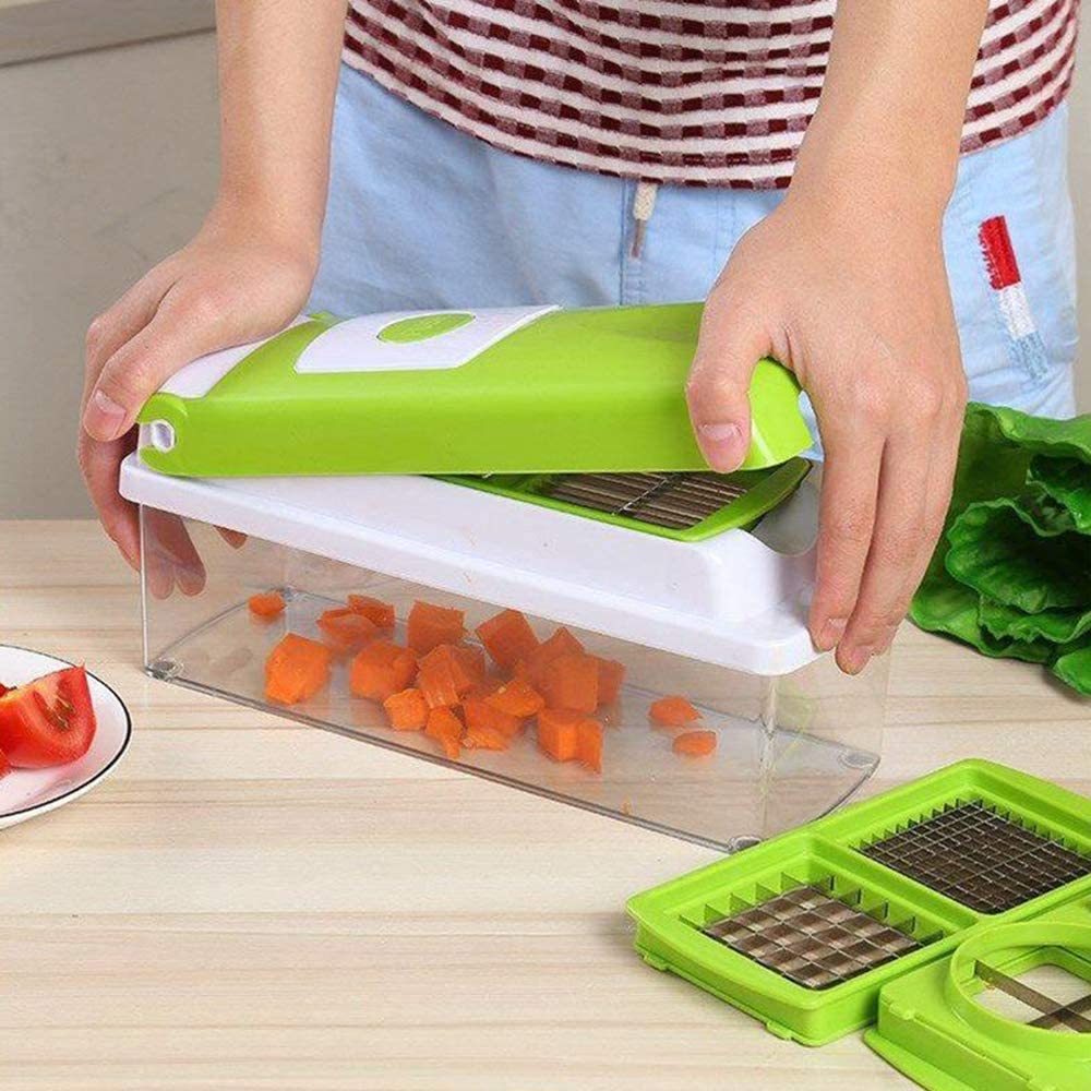 Grøntsagsskærer med 12 Funktioner - Hurtig og Sikker Madlavning - - Electronics > Home Appliances > Kitchen Appliances - {{ product_tags }