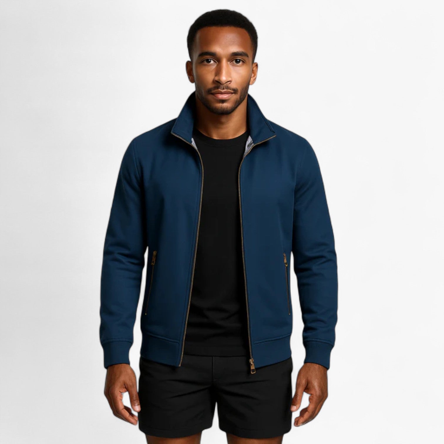 Gabriel | Mænds Urban Lynlåsjakke i Letvægtstof - - Herrejakker - {{ product_tags }