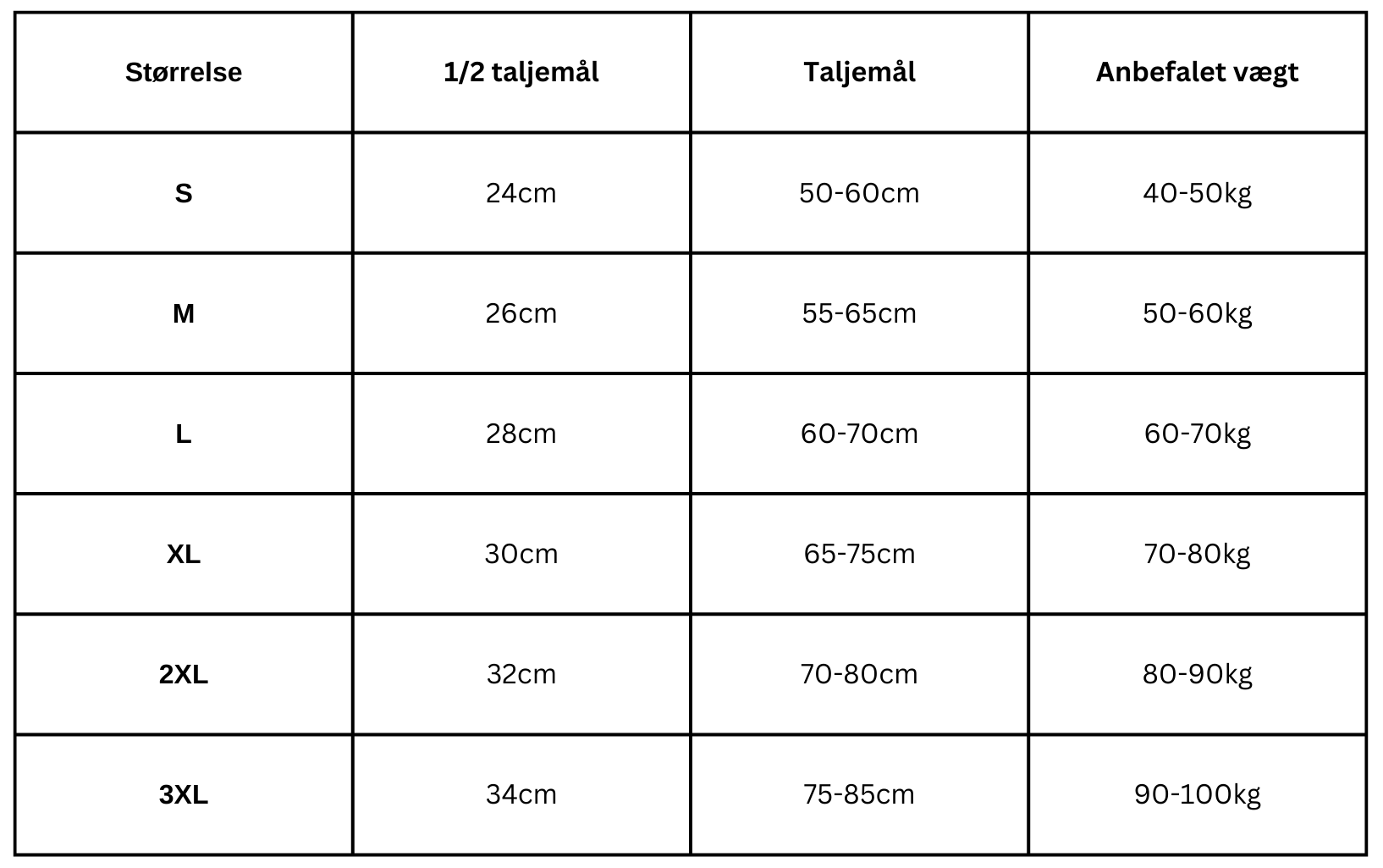 Size Guide