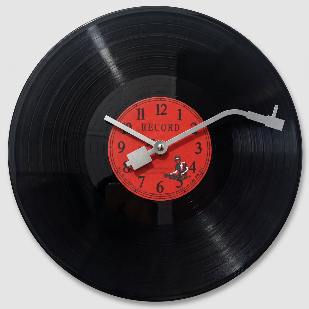 Vinylora Retro Vinylplade Vægur - Lydløs Mekanisme - - Home Decor - {{ product_tags }