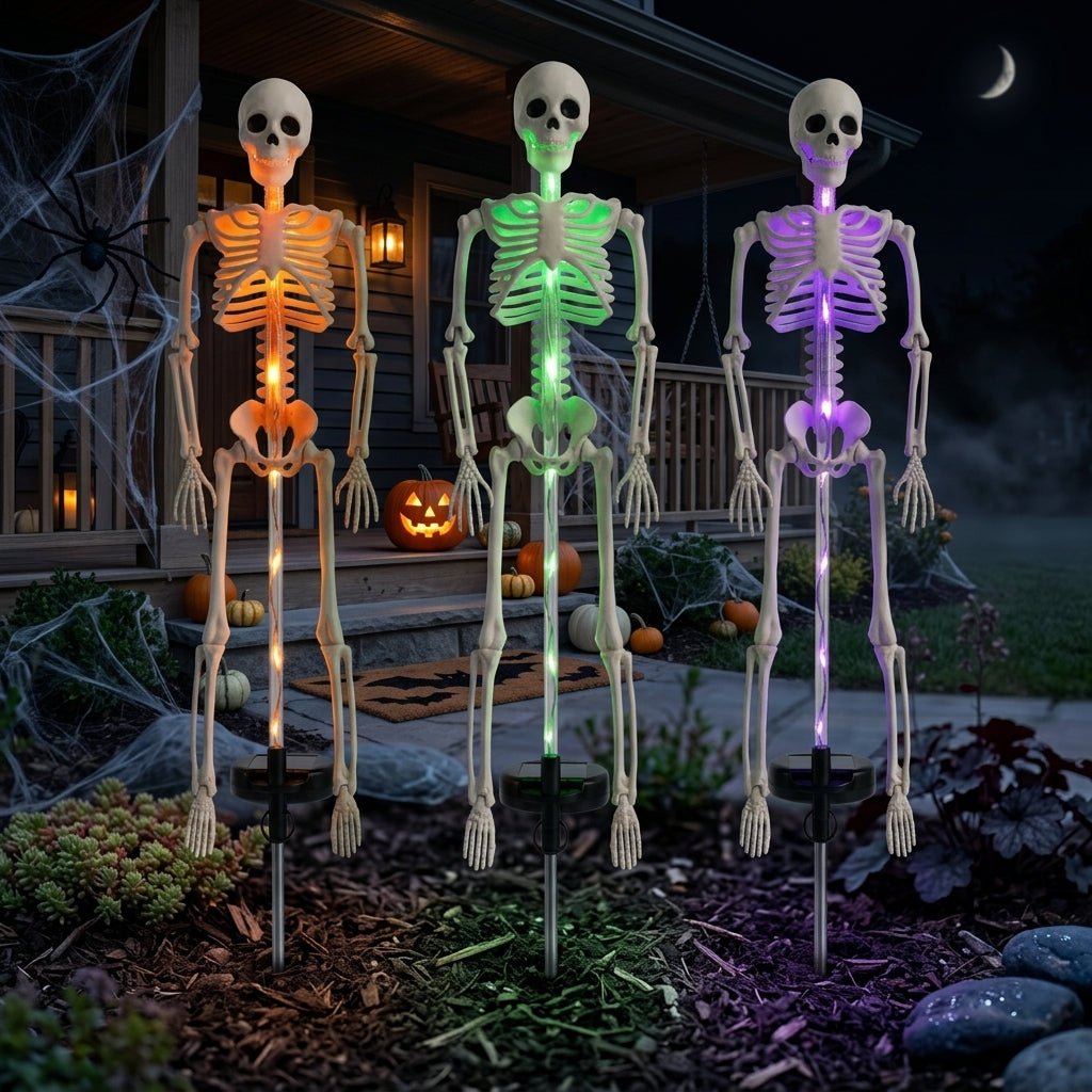 Solcelle-skelet Havespyd Lys - LED Halloween Havedekoration - - Halloween Decor - {{ product_tags }