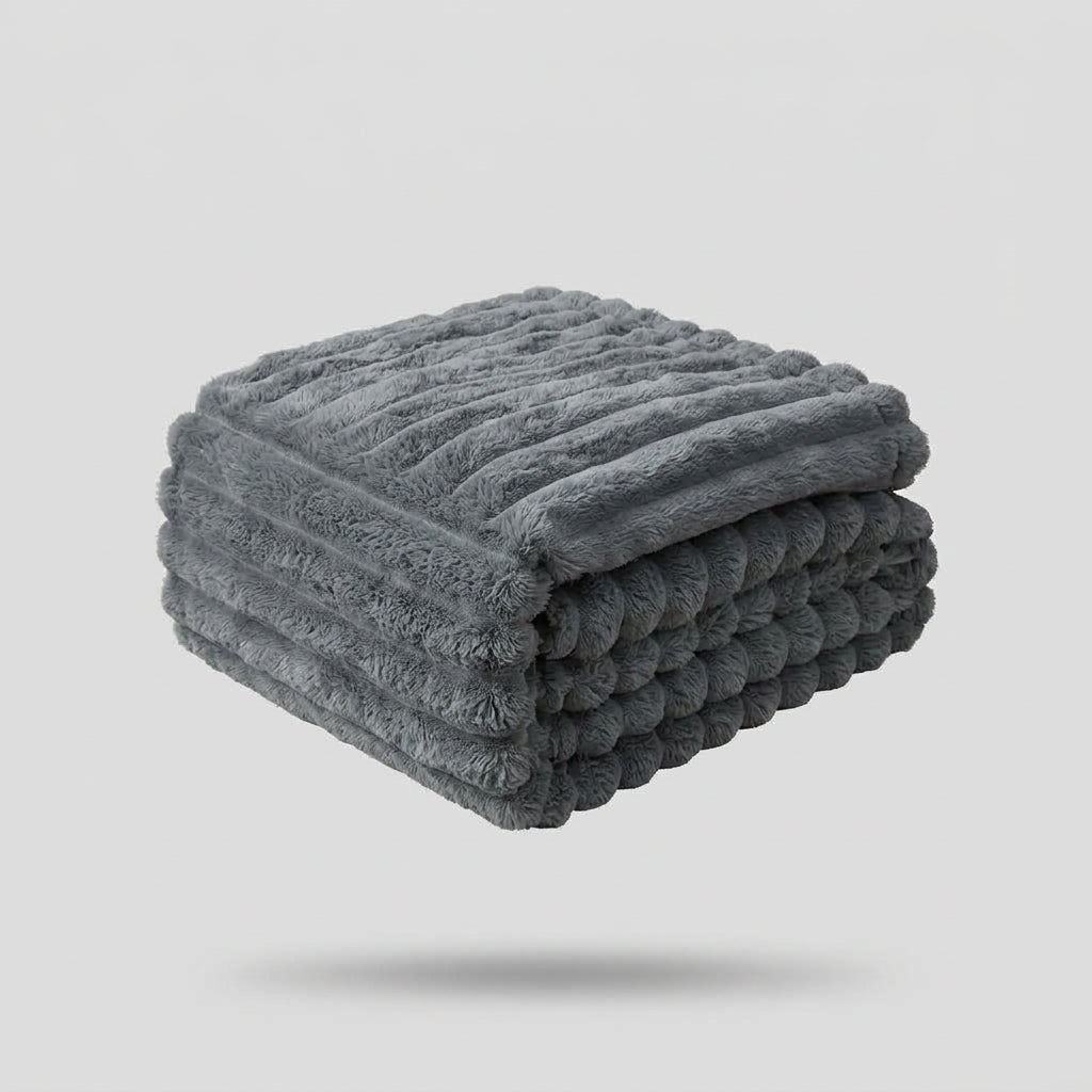 Tykt Plysset Tæppe Ultra Blødt Varmt Til Sofa Og Seng