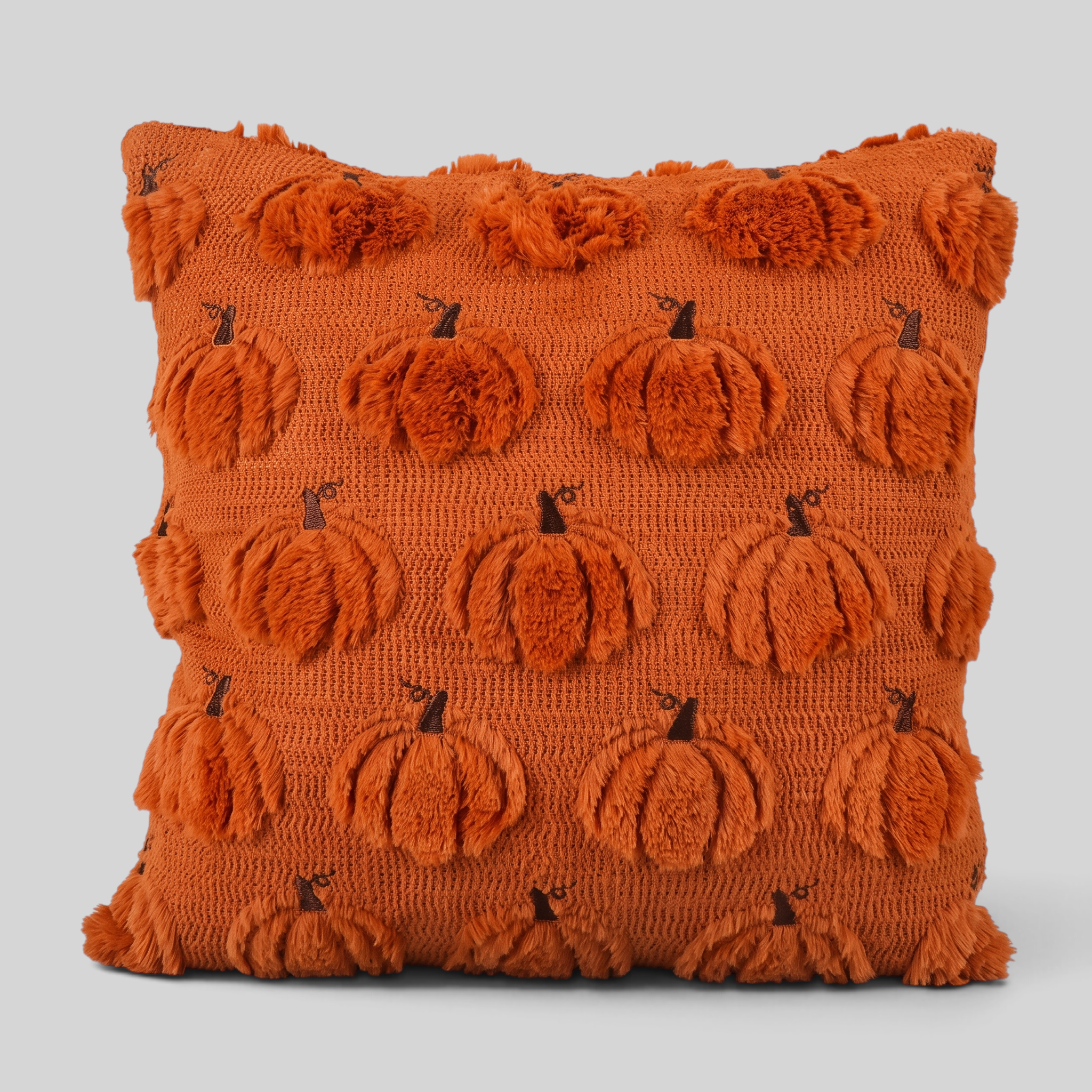 Pudebetræk til Halloween med Spøgelser & Græskar - Tekstureret Stil - Rustorange - Gifts – Seasonal – Halloween - {{ product_tags }