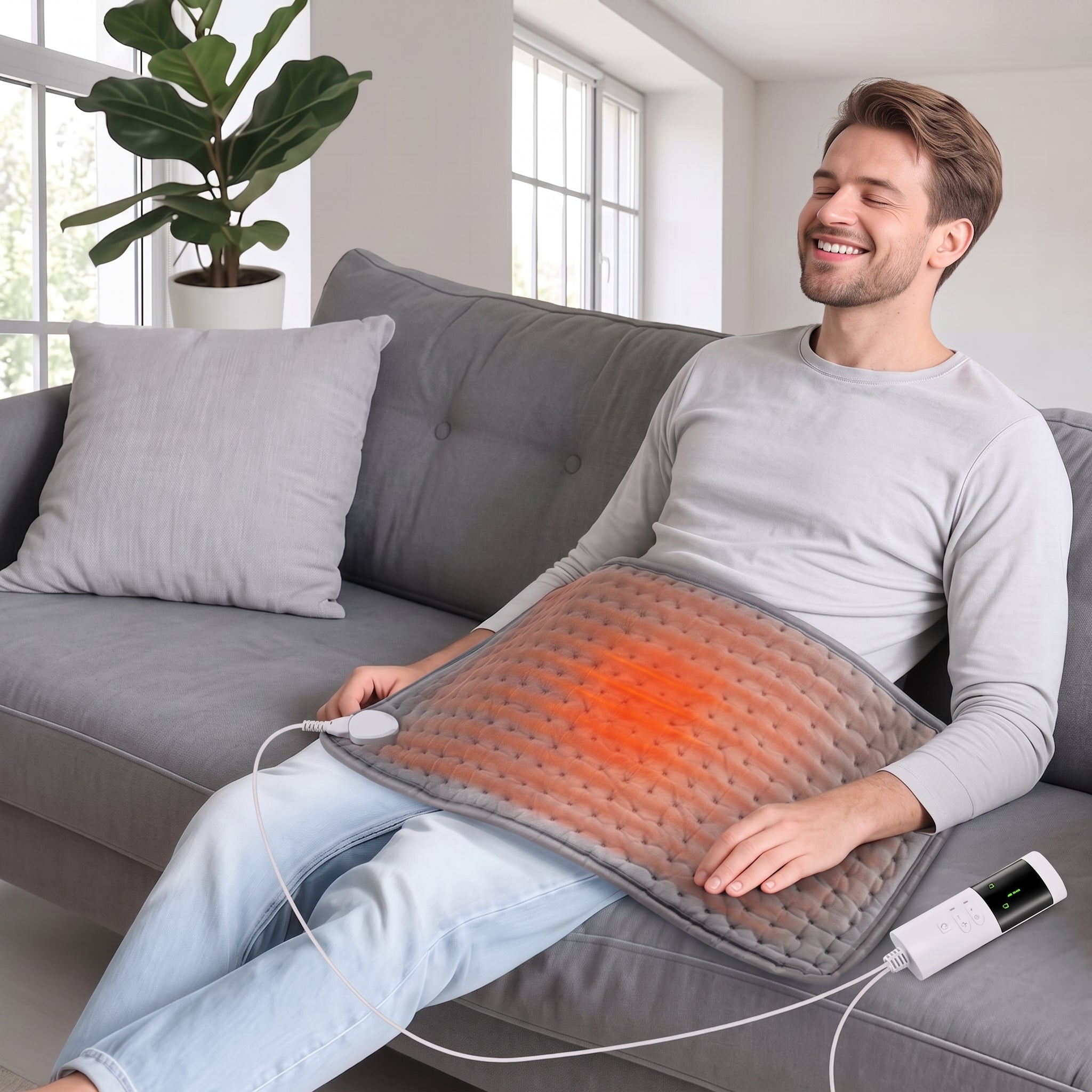 Elektrisk Varmepude med 9 Varmetrin og Timer - 30 × 60 cm - - Electronics > Home Appliances > Kitchen Appliances - {{ product_tags }