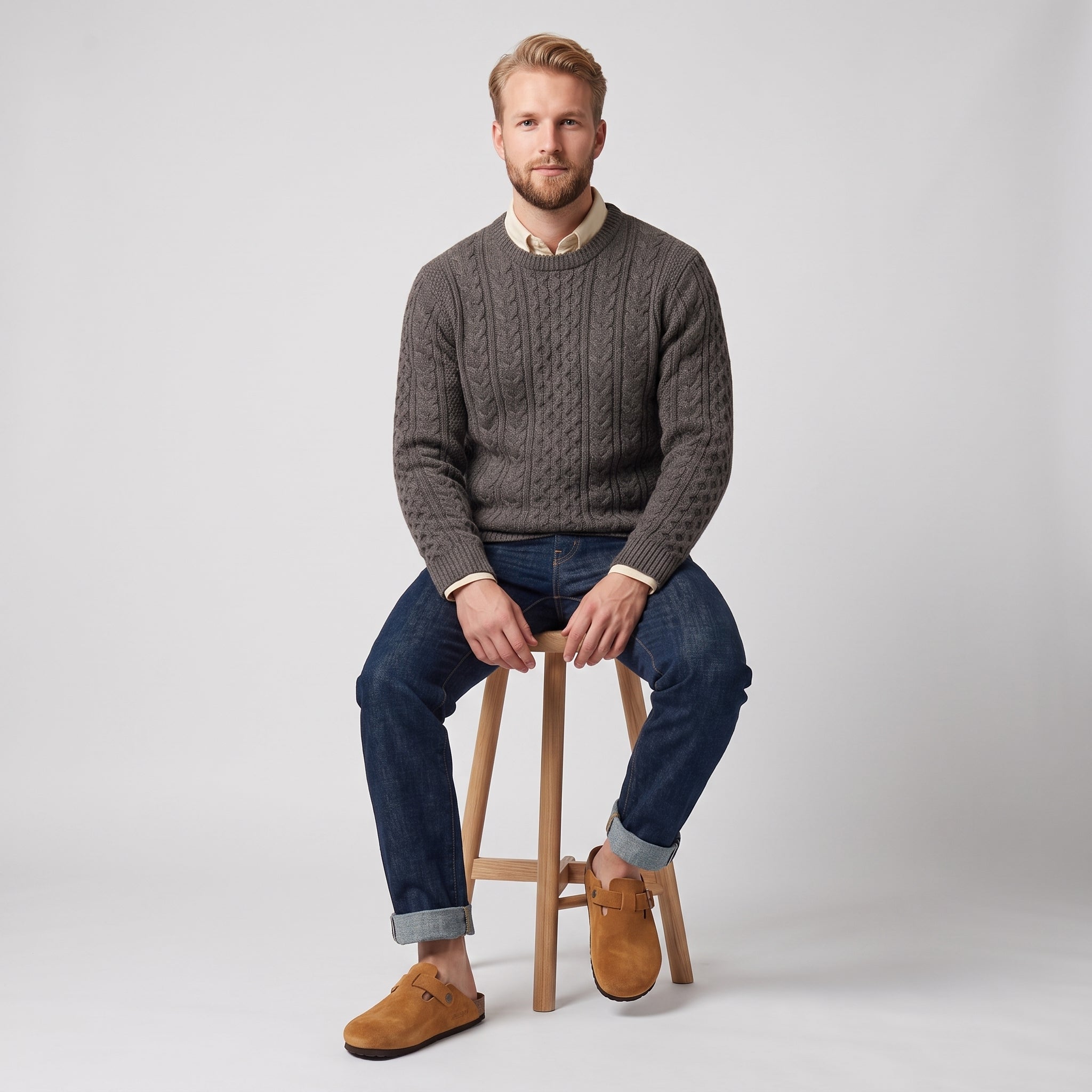 Dame Ruskindshjemmesko Ortopædisk med Ergonomisk Korksål - - Fashion - {{ product_tags }