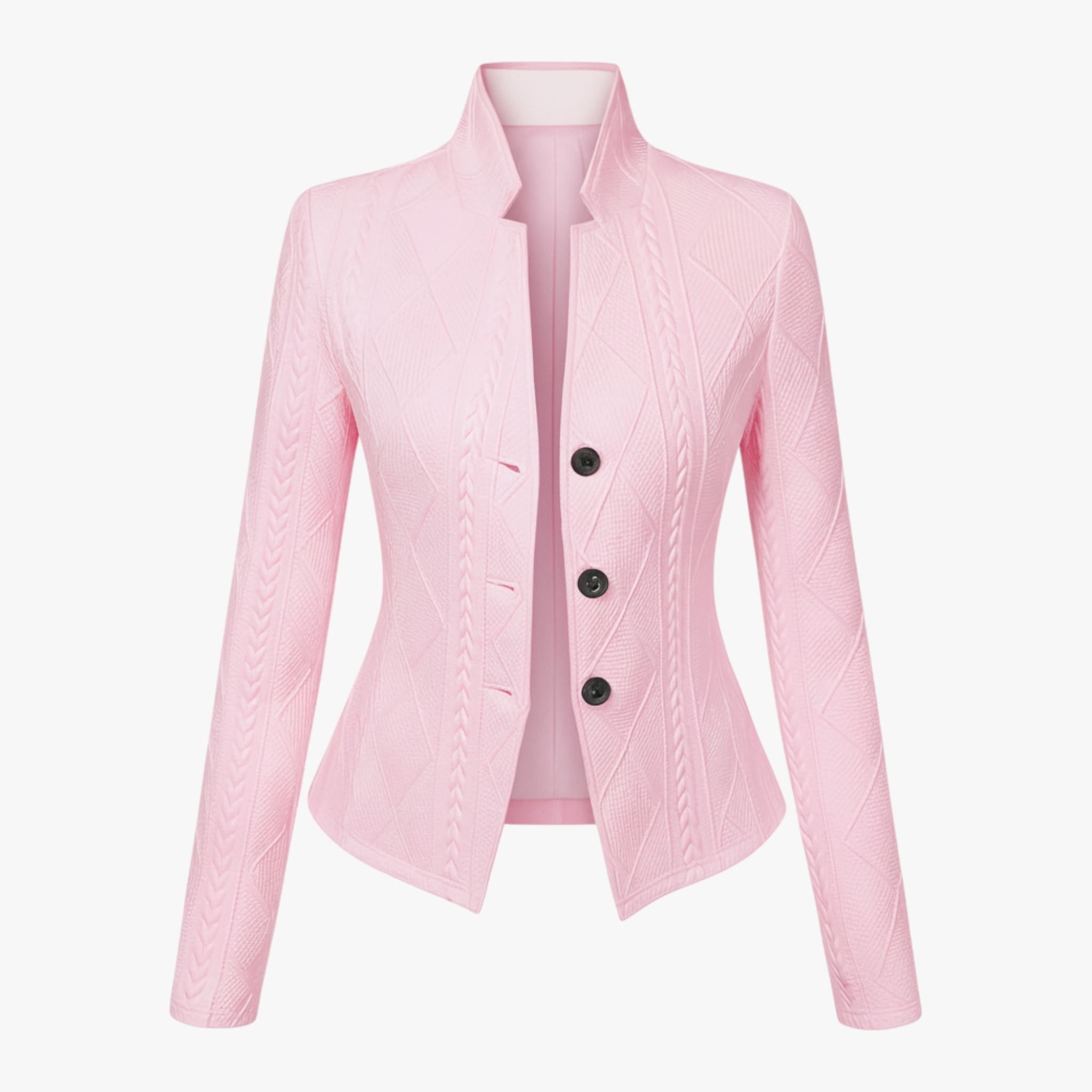 Reina – Elegant Skræddersyet Midjekappe - Rosa - women's fashion - {{ product_tags }