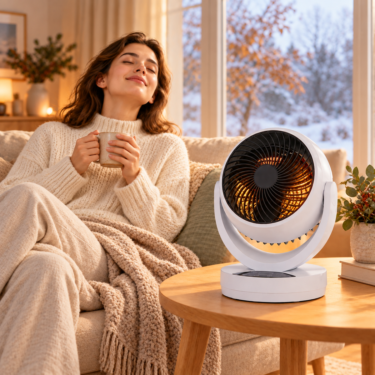 DualFlow 2-i-1 Varmeapparat og Ventilator 2000W - - Space Heaters - {{ product_tags }