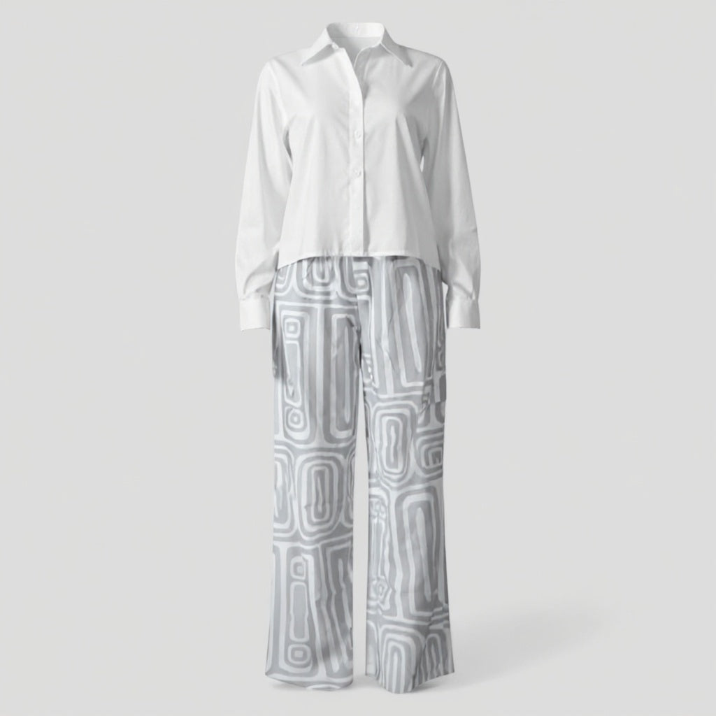 Isabella | Kontorsæt 2 dele - Elegant og professionel - Grå - women's fashion - {{ product_tags }