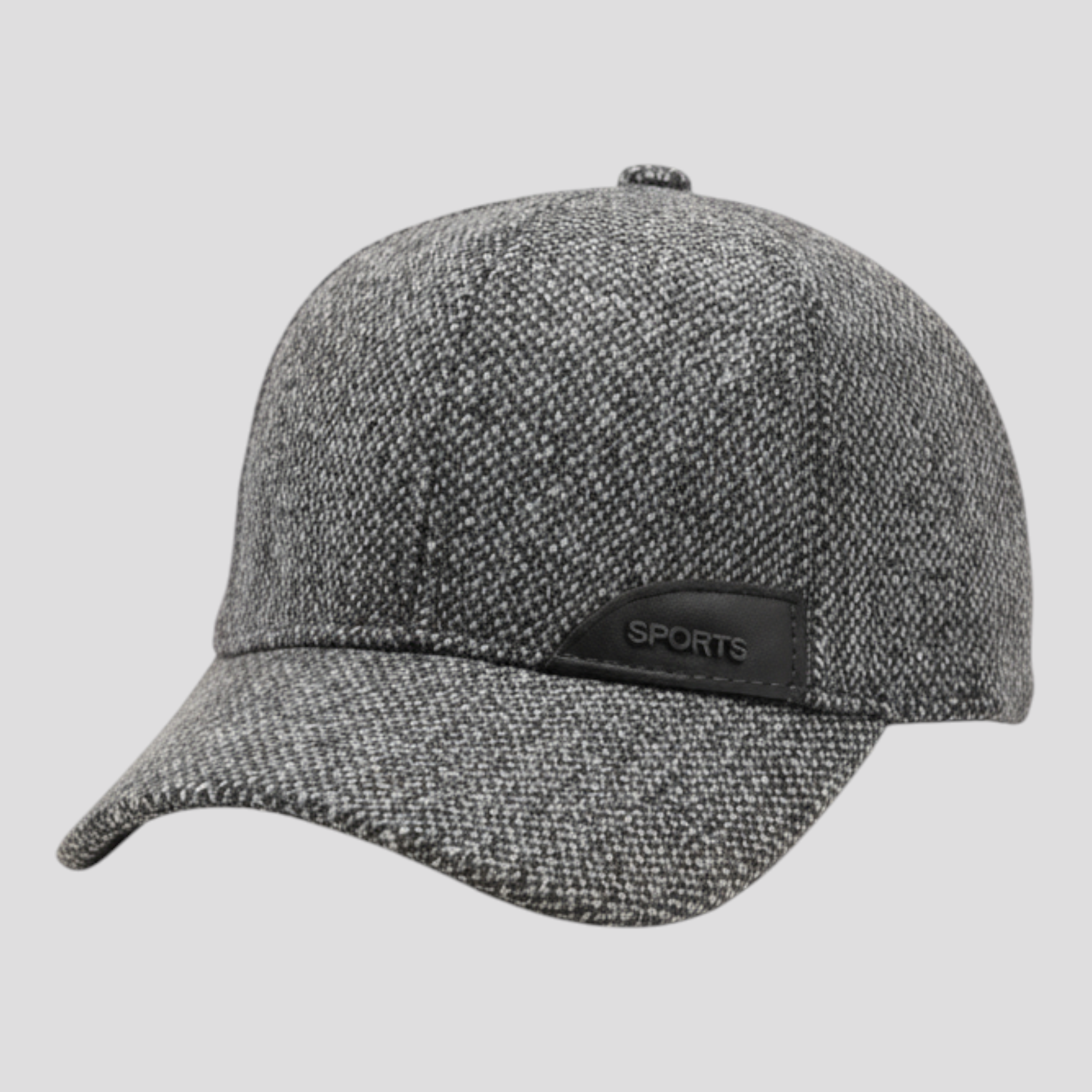 Max | Vintage Baseballcap - Stilet Varm og Ørebeskyttelse - Grå 56-61cm - winter - {{ product_tags }