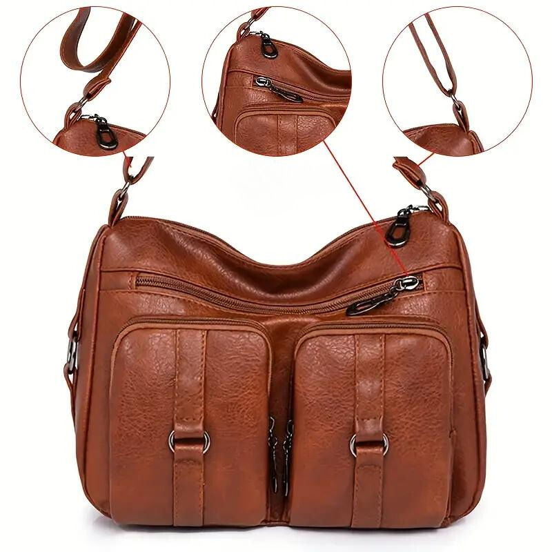 Gwyneth Cargo Bag | Multilommertaske til kvinder - Brun - Gwyneth Cargo Bag | Multilommertaske til kvinder- €25 - {{ product_tags }