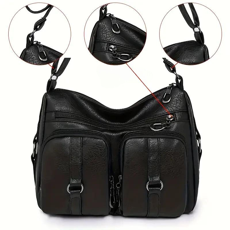 Gwyneth Cargo Bag | Multilommertaske til kvinder - Sort - Gwyneth Cargo Bag | Multilommertaske til kvinder- €25 - {{ product_tags }