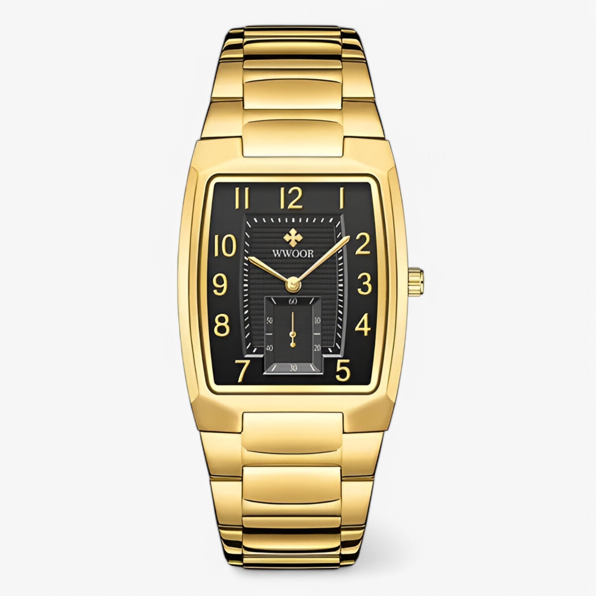 Søren | Luksus Businessur med Firkantet Urskive - sort guld - watches - {{ product_tags }