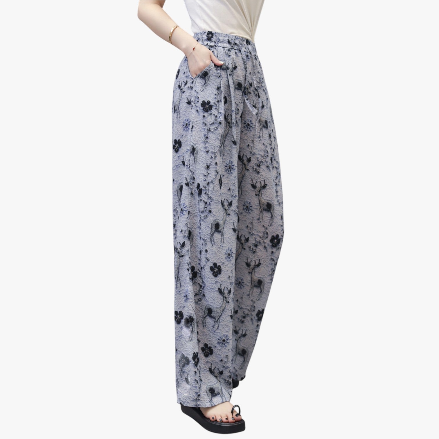 Cheryl | Sommerbukser i chiffon med lommer – Letvægts og afslappet - - Cheryl | Sommerbukser i chiffon med lommer – Letvægts og afslappet - €25 - {{ product_tags }