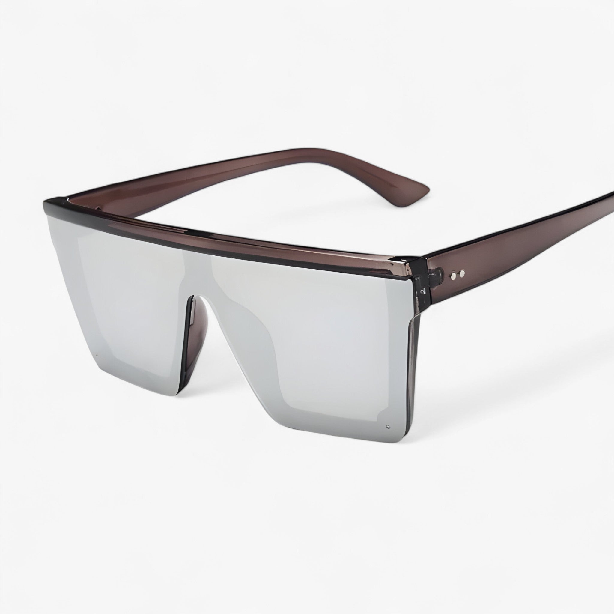 Adrian | Sorte retro oversized solbriller - SortSølv - men's fashion - {{ product_tags }