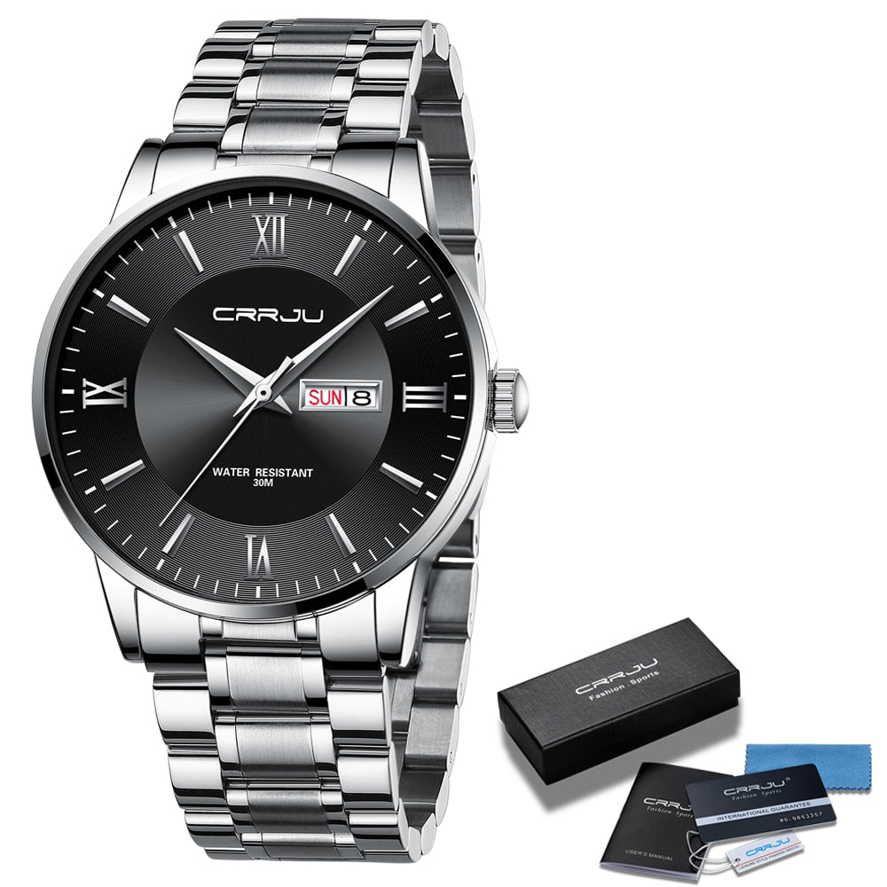 Alma | Herrer sportsur sort - Vandtæt silikonekronograf med dato og stopur - - watches - {{ product_tags }