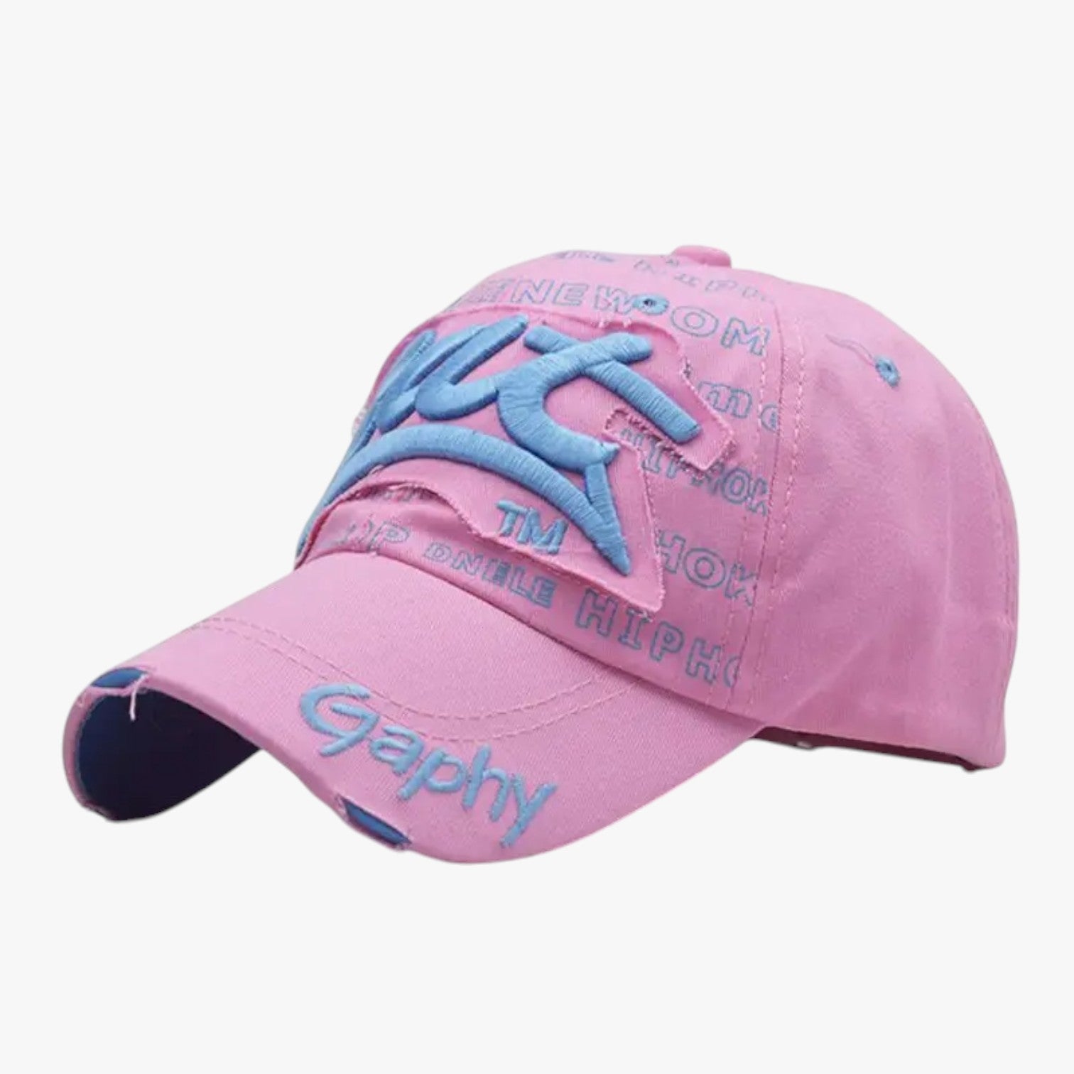 Harlan | Herre bomulds snapback - Cool stil med haj broderi - Pink XXL >8Å - men's fashion - {{ product_tags }