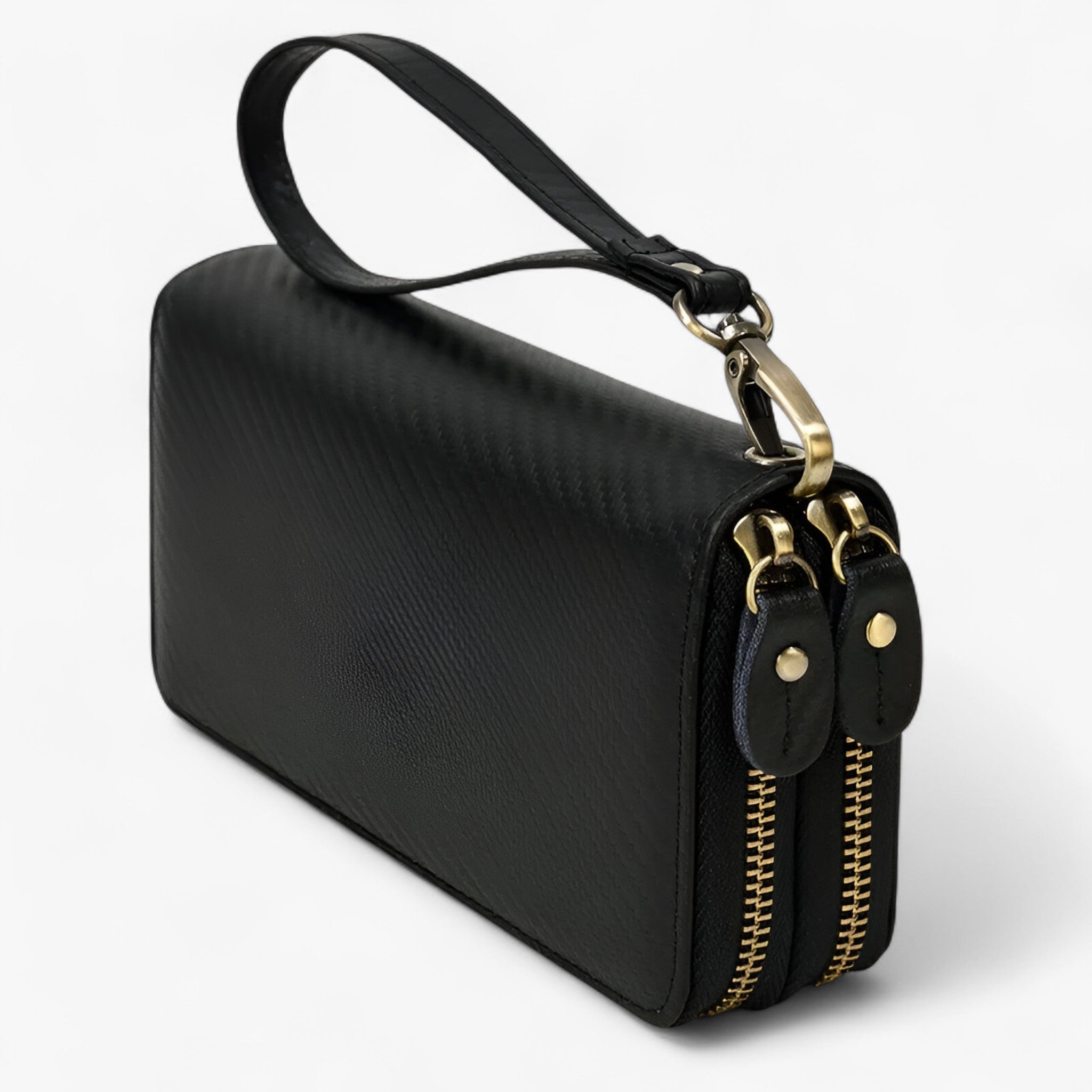 Lang Læder Pung til Mænd – Holdbar og Stilfuld - sort - bags - {{ product_tags }