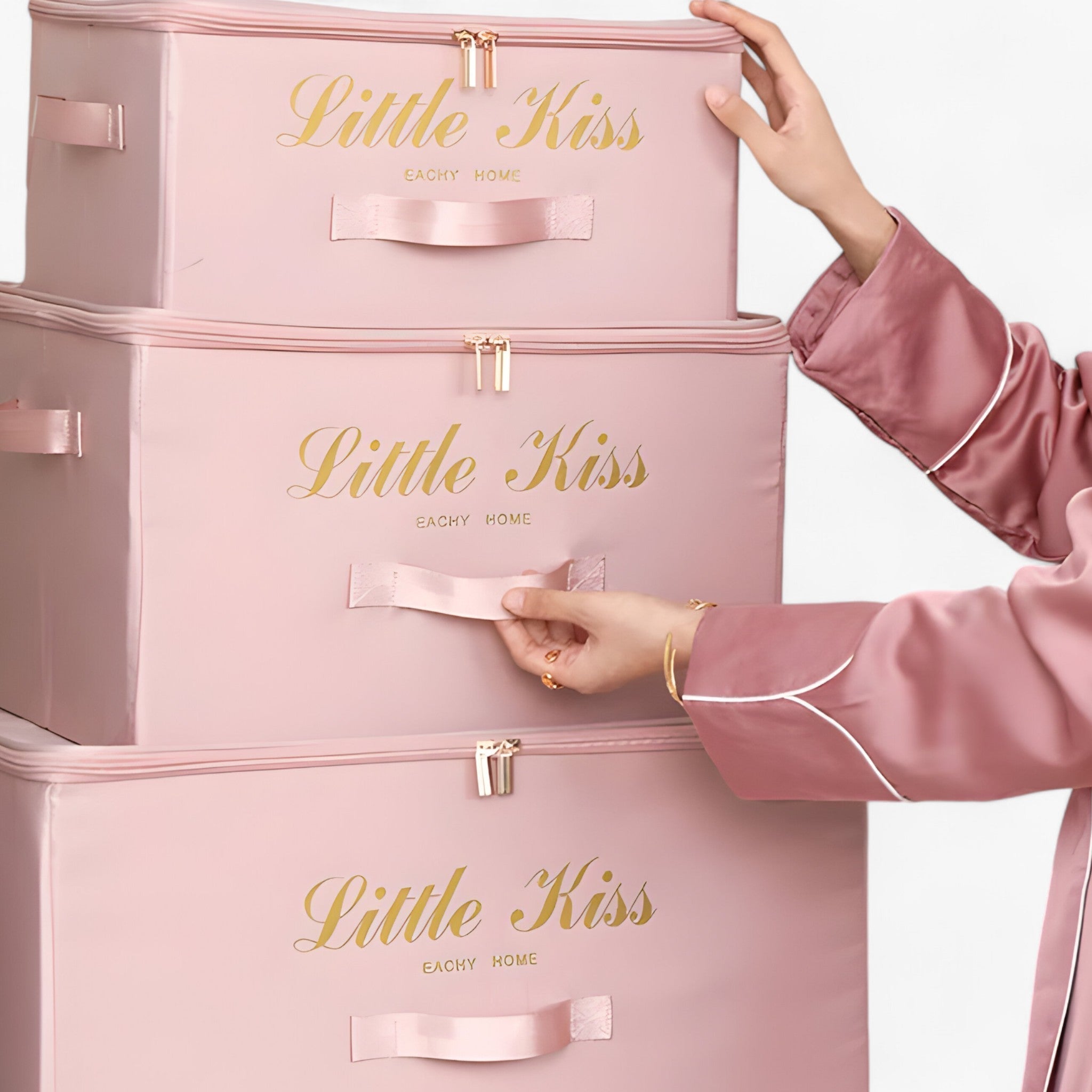 Opbevaringskasse | Organizer med stor kapacitet - stofkurv til tøj og tæpper - - house & garden - {{ product_tags }