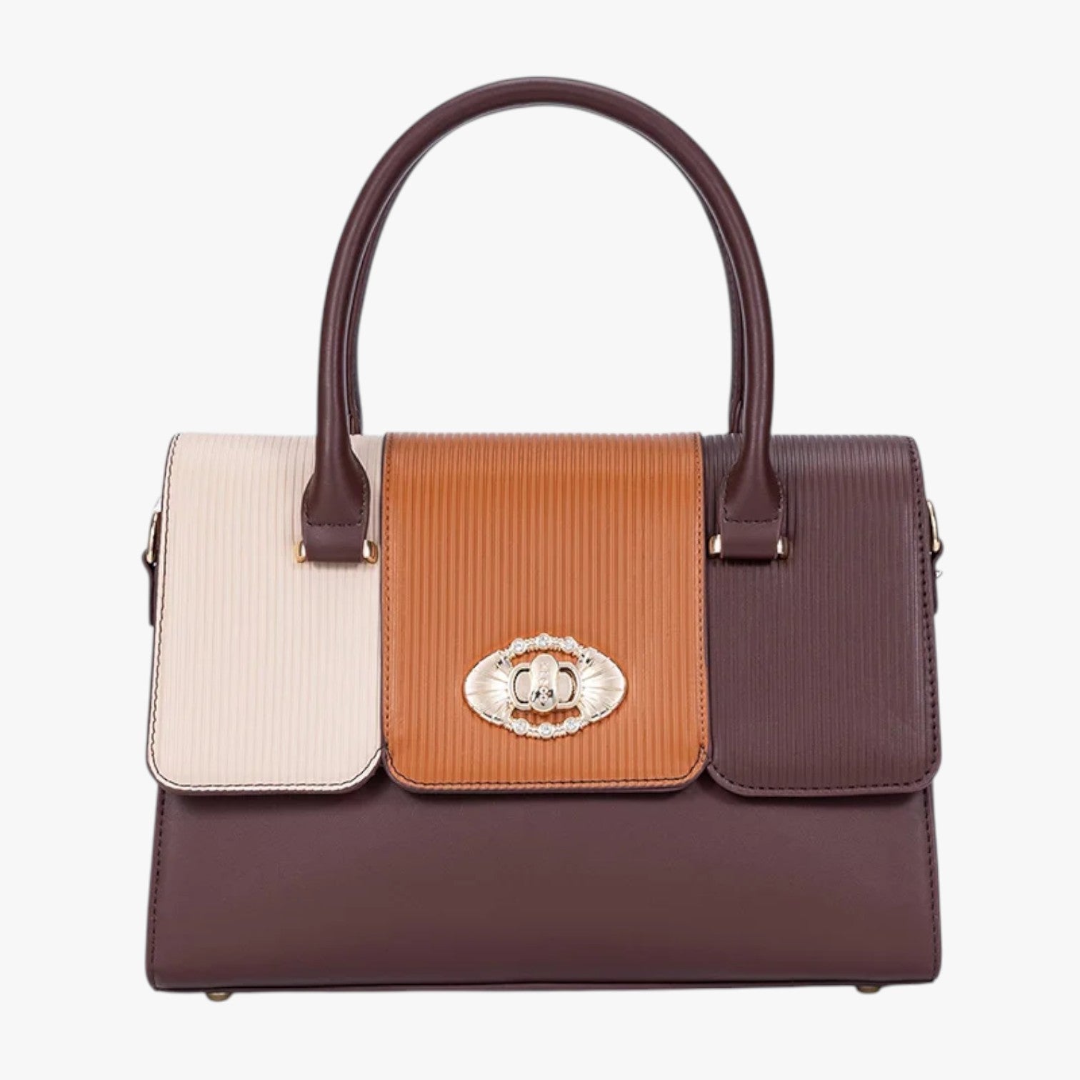 Karina | PU-læder taske, holdbar og med elegant stil - Brun - Karina | PU-læder taske, holdbar og med elegant stil - €25 - {{ product_tags }