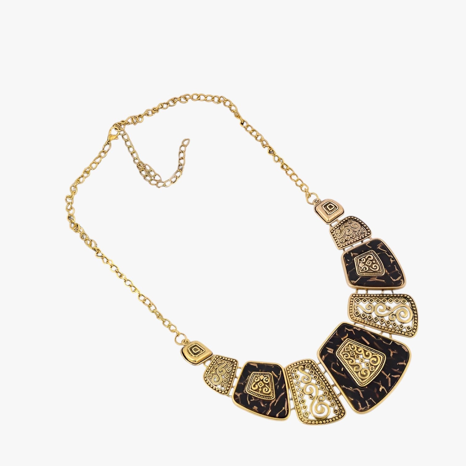 Sherry | Guld statement choker – dristig stil, tidløs charme - Sort guld - women's fashion - {{ product_tags }