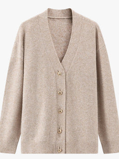 Zoe | Oversized chic dametrøje cardigan, varm og blød, med V-udskæring