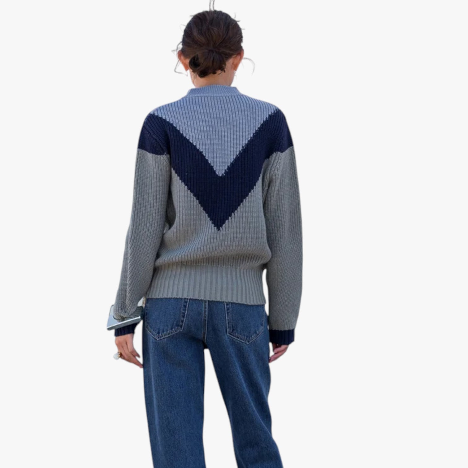 Manilyn | Calore omsluttende - Uldstrikket alpaca sweater i blå - - Manilyn | Calore omsluttende - Uldstrikket alpaca sweater i blå - €25 - {{ product_tags }