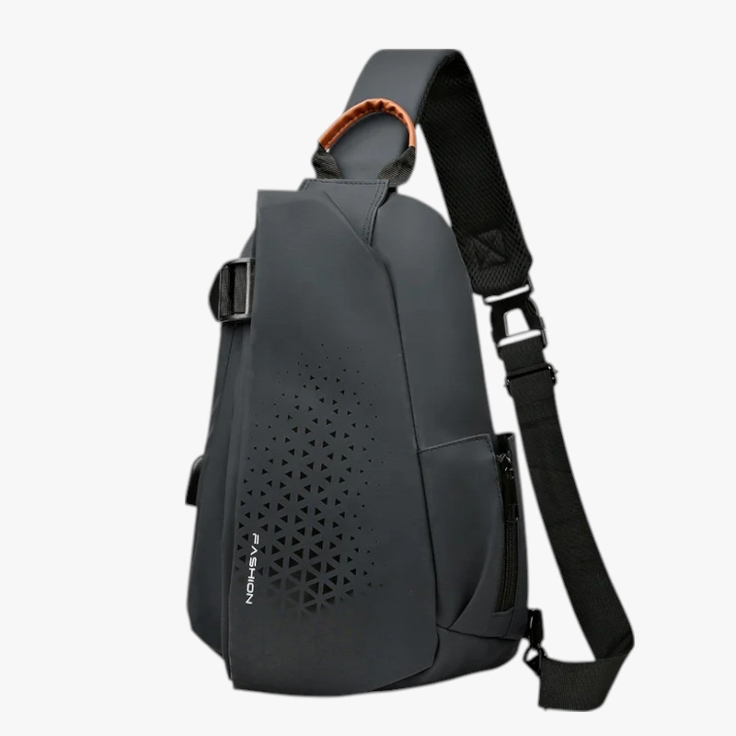 Vandtæt skuldertaske Dominick med USB: stil og opladning altid med dig - L Grå - Vandtæt skuldertaske Dominick med USB: stil og opladning altid med dig - €25 - {{ product_tags }