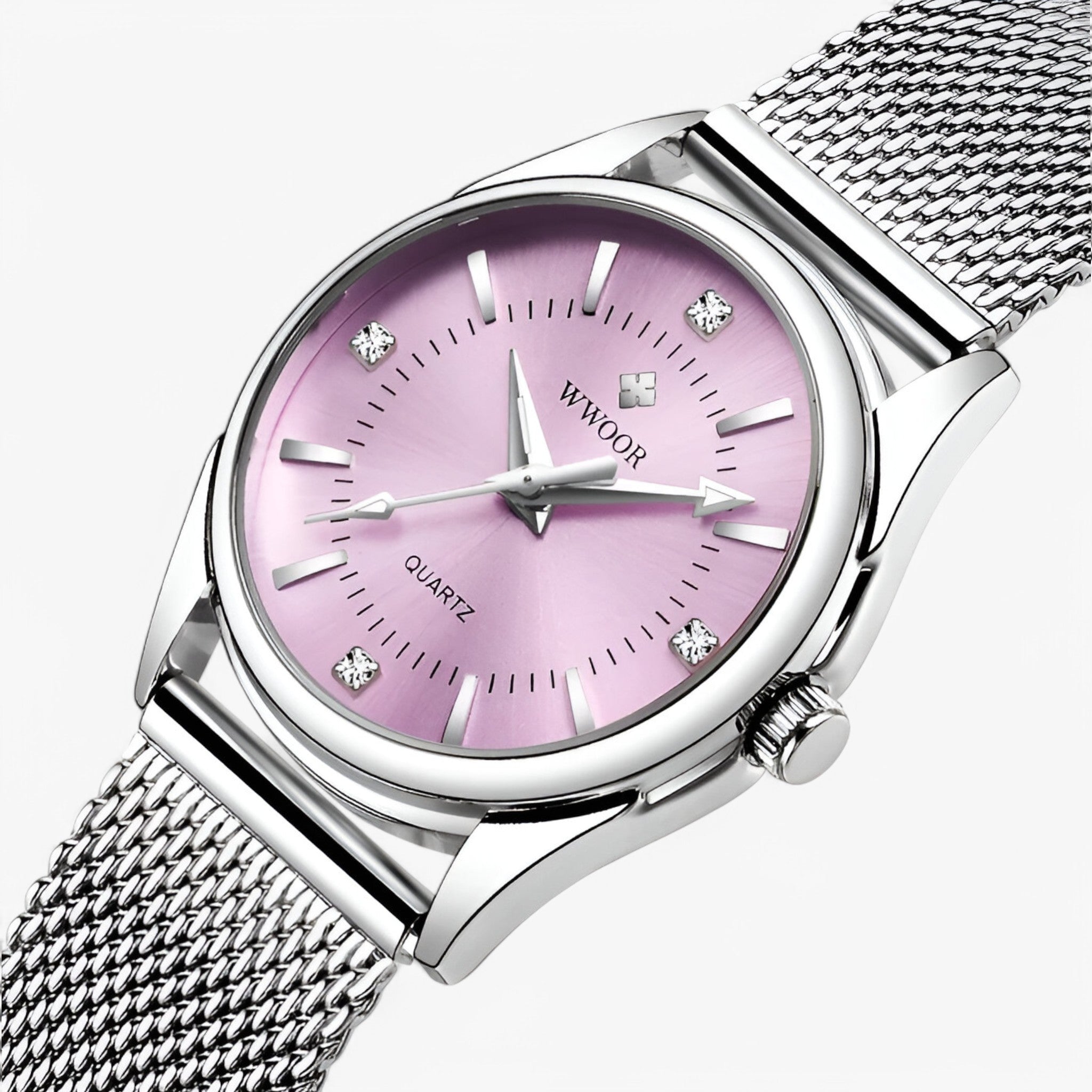 Maria | Luksus elegant guld dameur med diamanter - rose - watches - {{ product_tags }