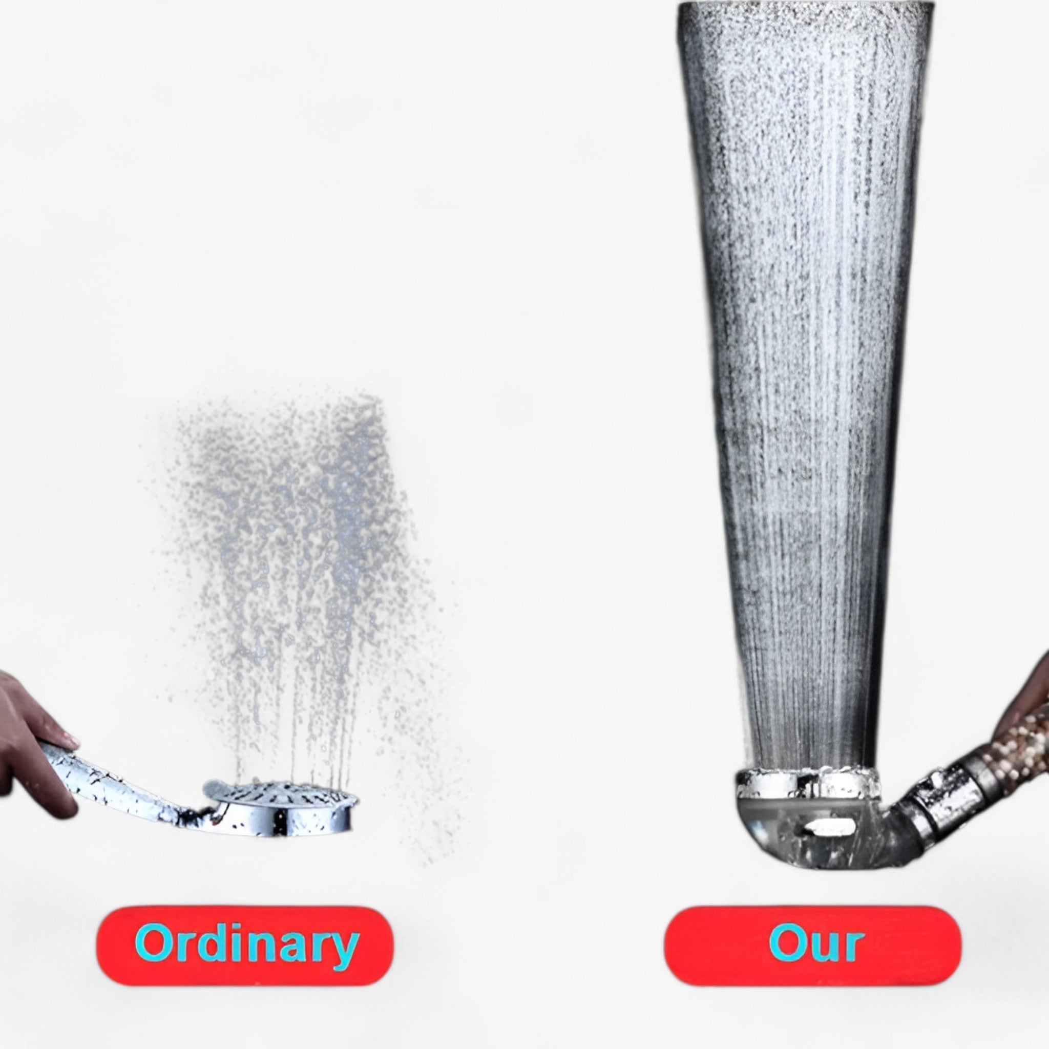 PureFlow | Højtryksbruserhoved - 3 indstillinger og turmalinfiltret - - house & garden - {{ product_tags }