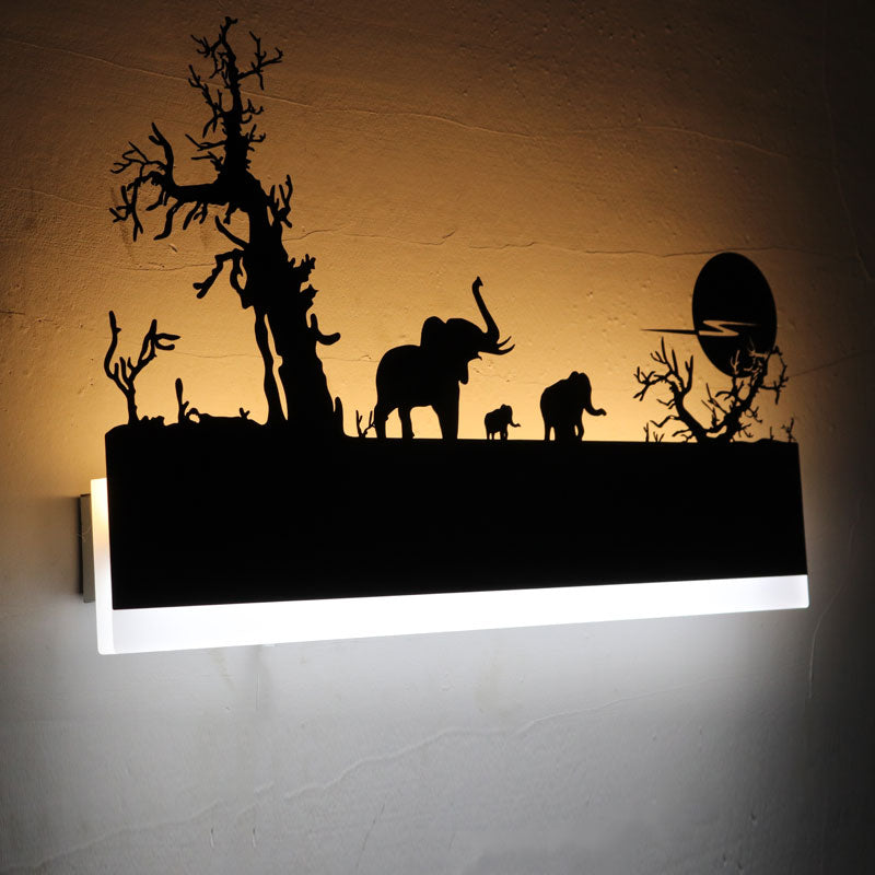 GardenFeel World Light™ | Væglampe & dekoration | Til ethvert interiør - Elefanter - house & garden - {{ product_tags }
