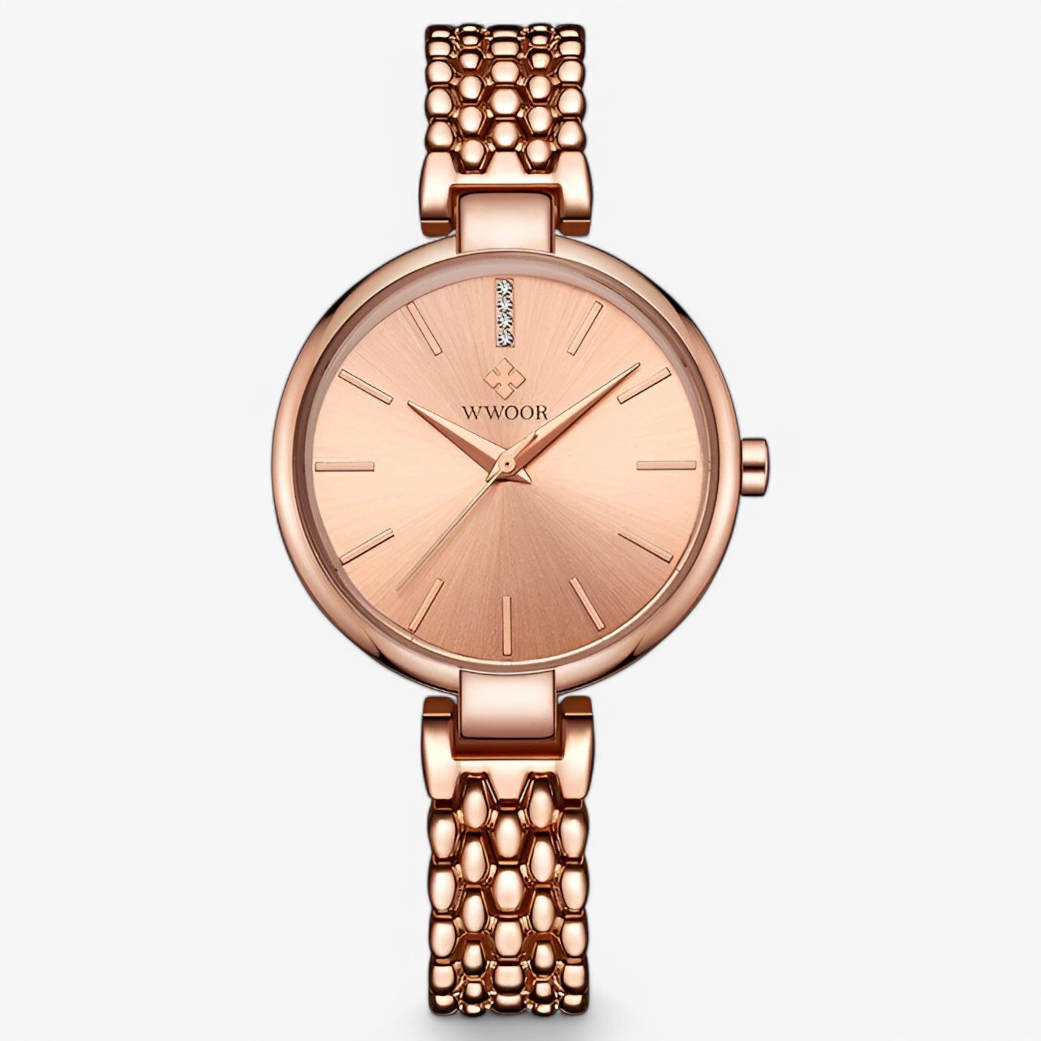 Ava | Nyt luksuriøst dameur med kvartsrem - Rose guld - watches - {{ product_tags }