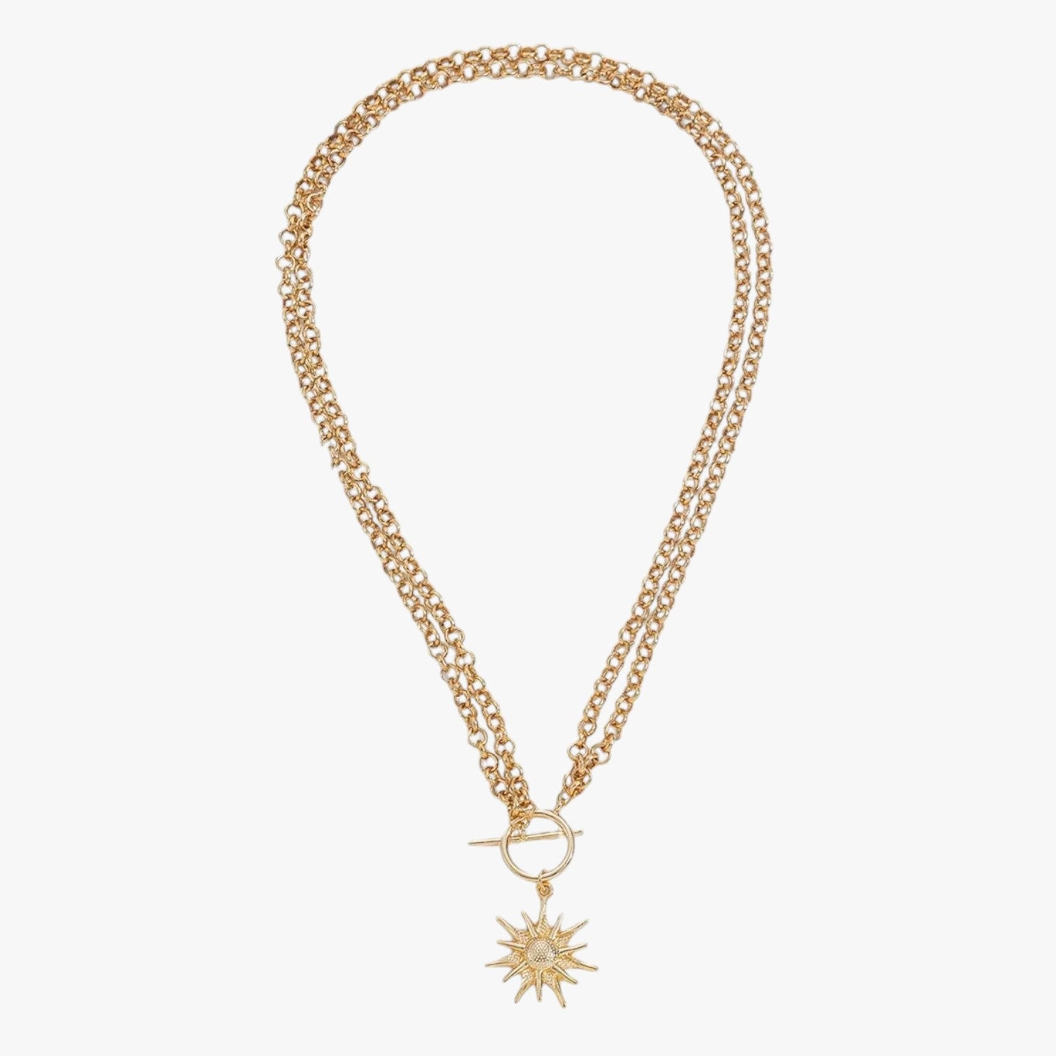 Nora | Hip hop halskæde med sol til dristige og tilpassede looks - 41-50cm stile-in Guld - Nora | Hip hop halskæde med sol til dristige og tilpassede looks - €25 - {{ product_tags }