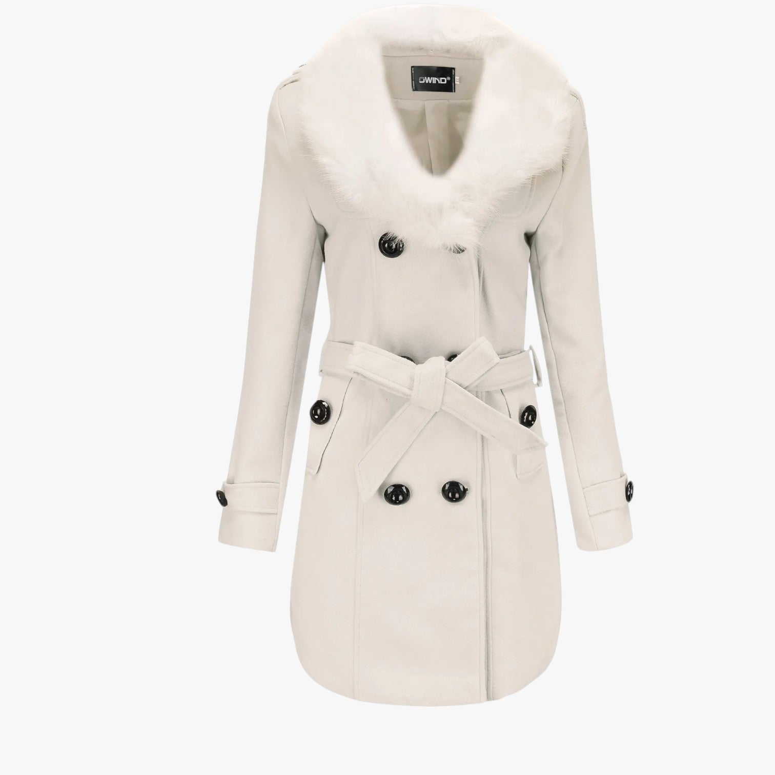 Jenna | Lang uldfrakke med pelskrave: elegance og varme til vinteren - Hvid - Jenna | Lang uldfrakke med pelskrave: elegance og varme til vinteren - €25 - {{ product_tags }