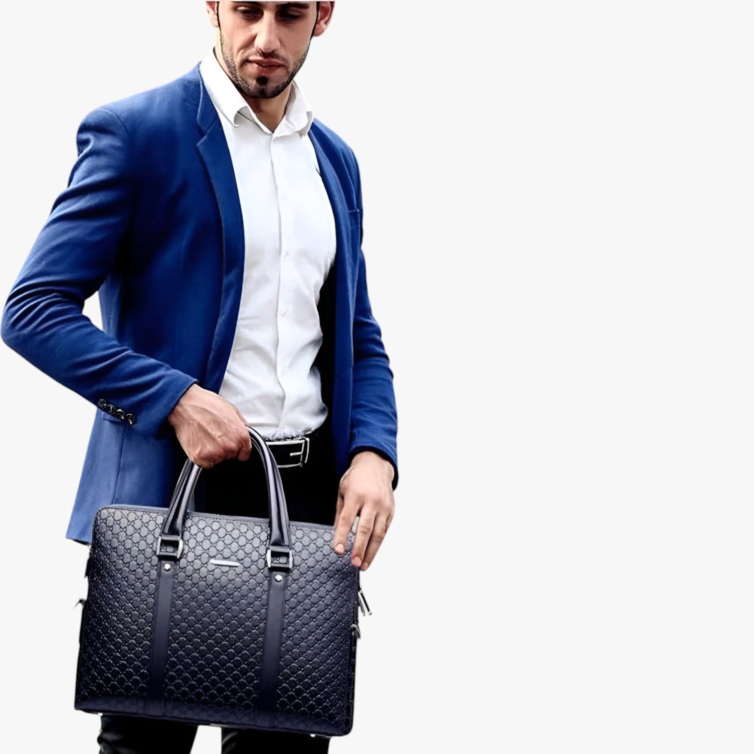 Nolan Leren Laptoptas til Mænd - Høj Kvalitet, Rummelig og Alsidig - - bags - {{ product_tags }