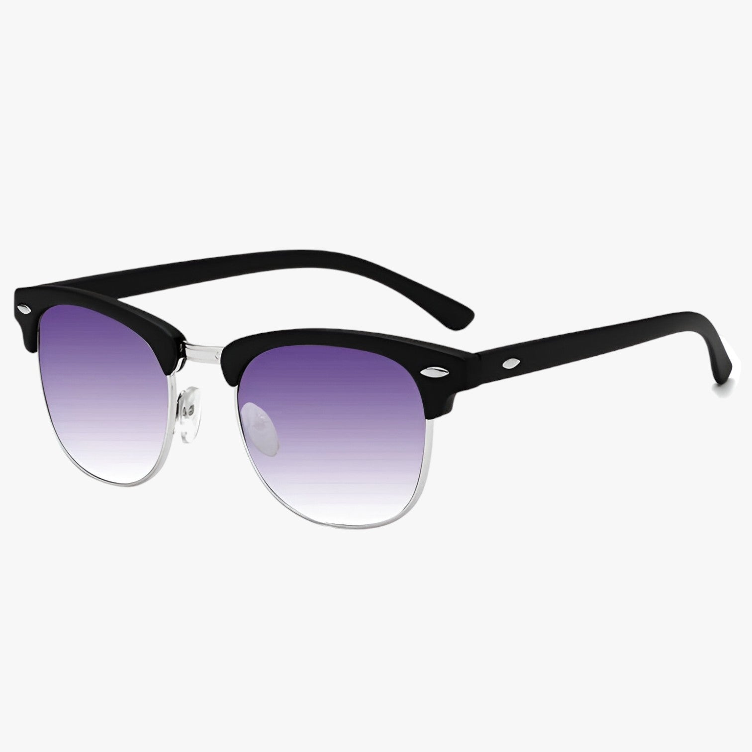 Brant | Halv-Rand Solbriller – Stilfuld UV400 Øjenbeskyttelse - Lilla - Brant | Halv-Rand Solbriller – Stilfuld UV400 Øjenbeskyttelse- €25 - {{ product_tags }
