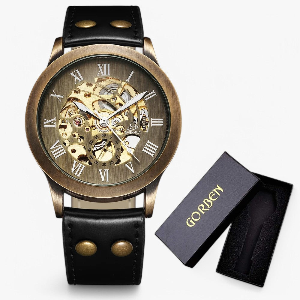 Luc | Luksus Retro Herreur – Tidsløs & Stilet - Sorte med kasse - watches - {{ product_tags }