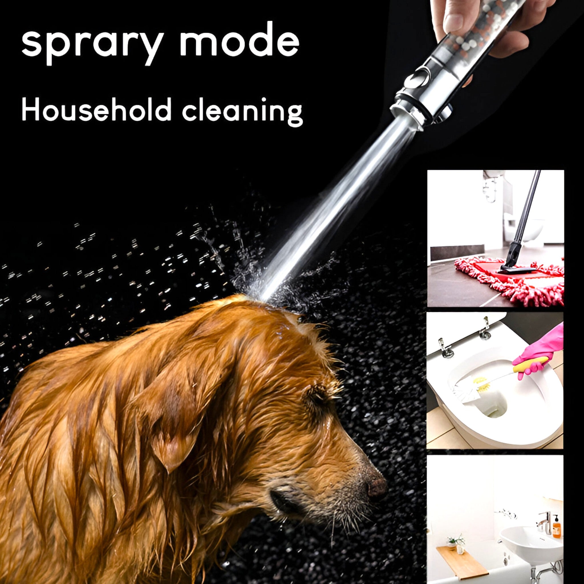 PureFlow | Højtryksbruserhoved - 3 indstillinger og turmalinfiltret - - house & garden - {{ product_tags }