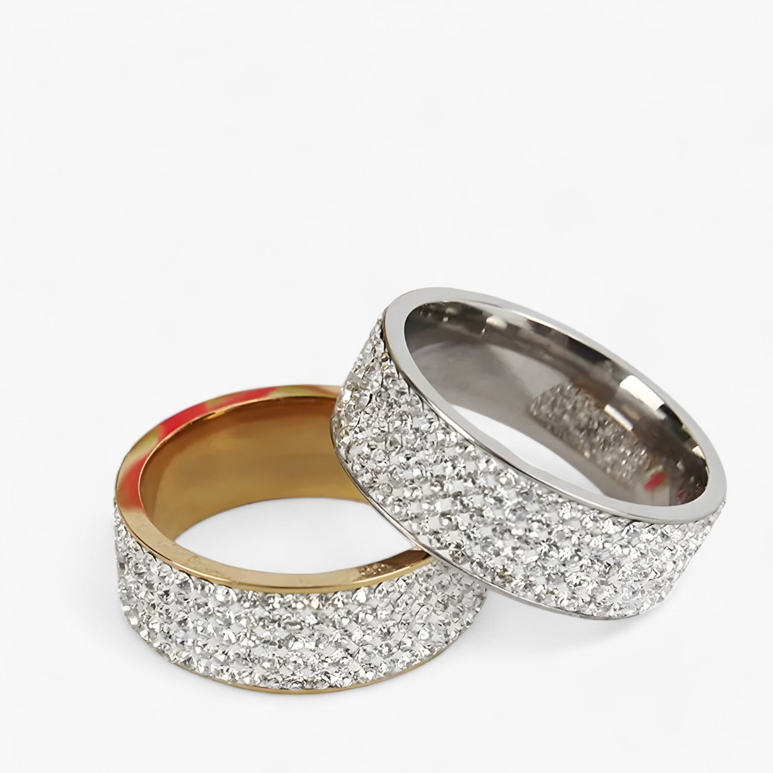 Celeste | Luksus rustfrit stål ring med krystalsten - Elegant vielsesring - - watches - {{ product_tags }