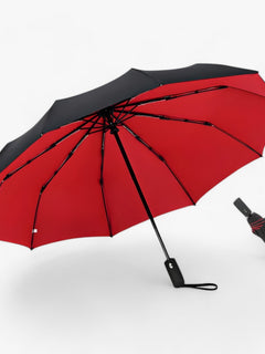 Foldbar | Vindbeskyttende parasol - Stort og holdbart til alle vejrforsikringer