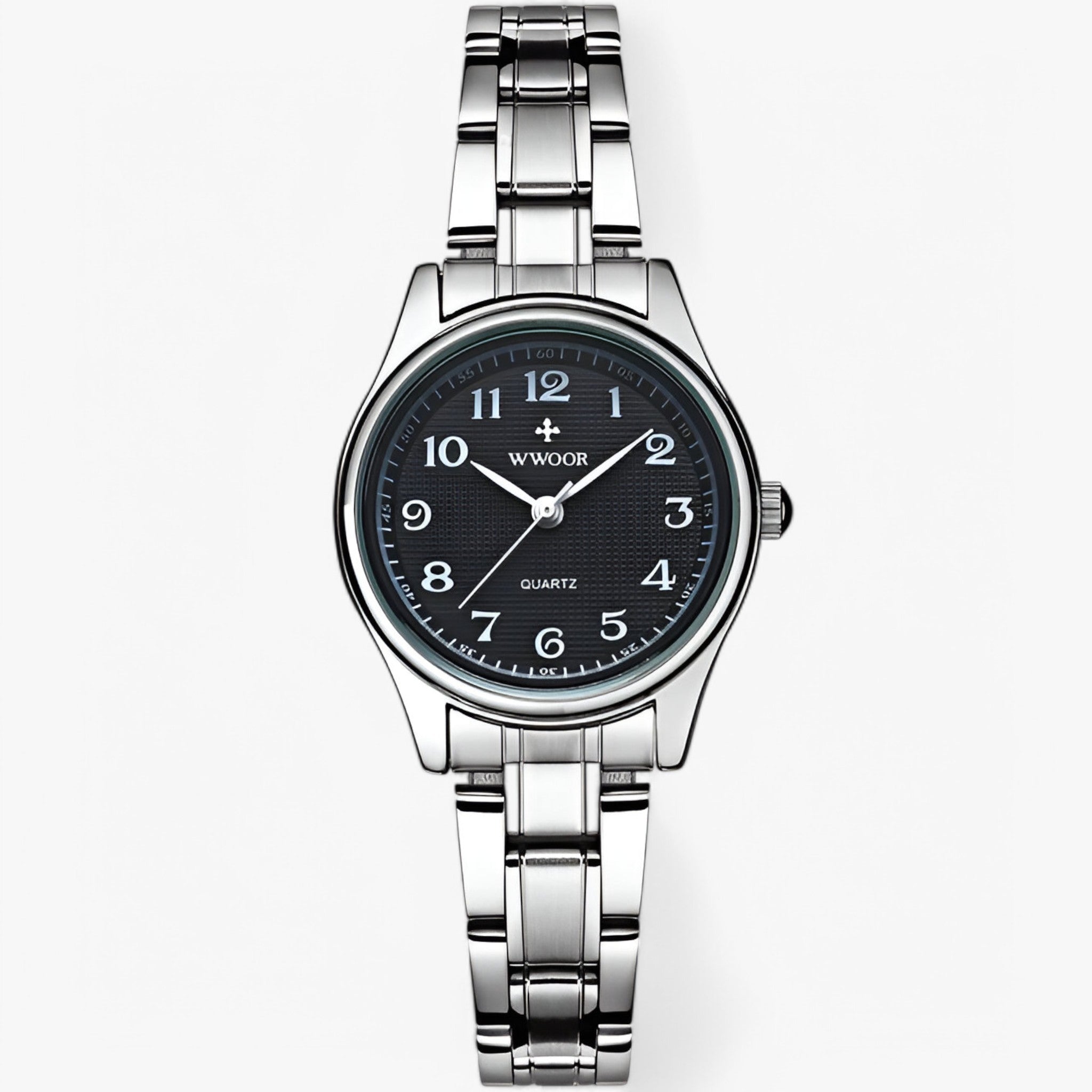 Luna | Romantisk quartz ur med lænk - Sort - watches - {{ product_tags }