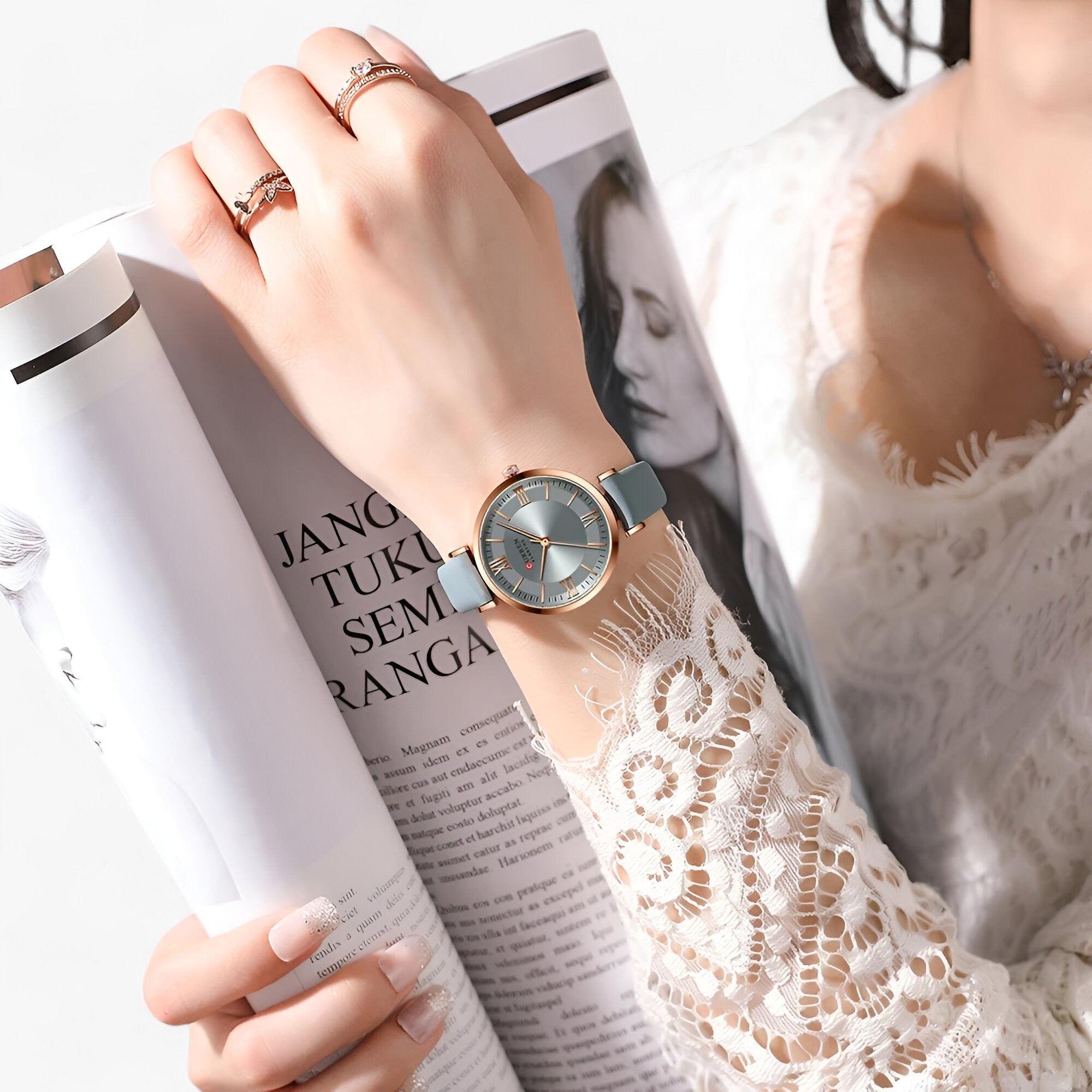 Luksus dameur - elegant og enkelt kvartsdesign - - watches - {{ product_tags }