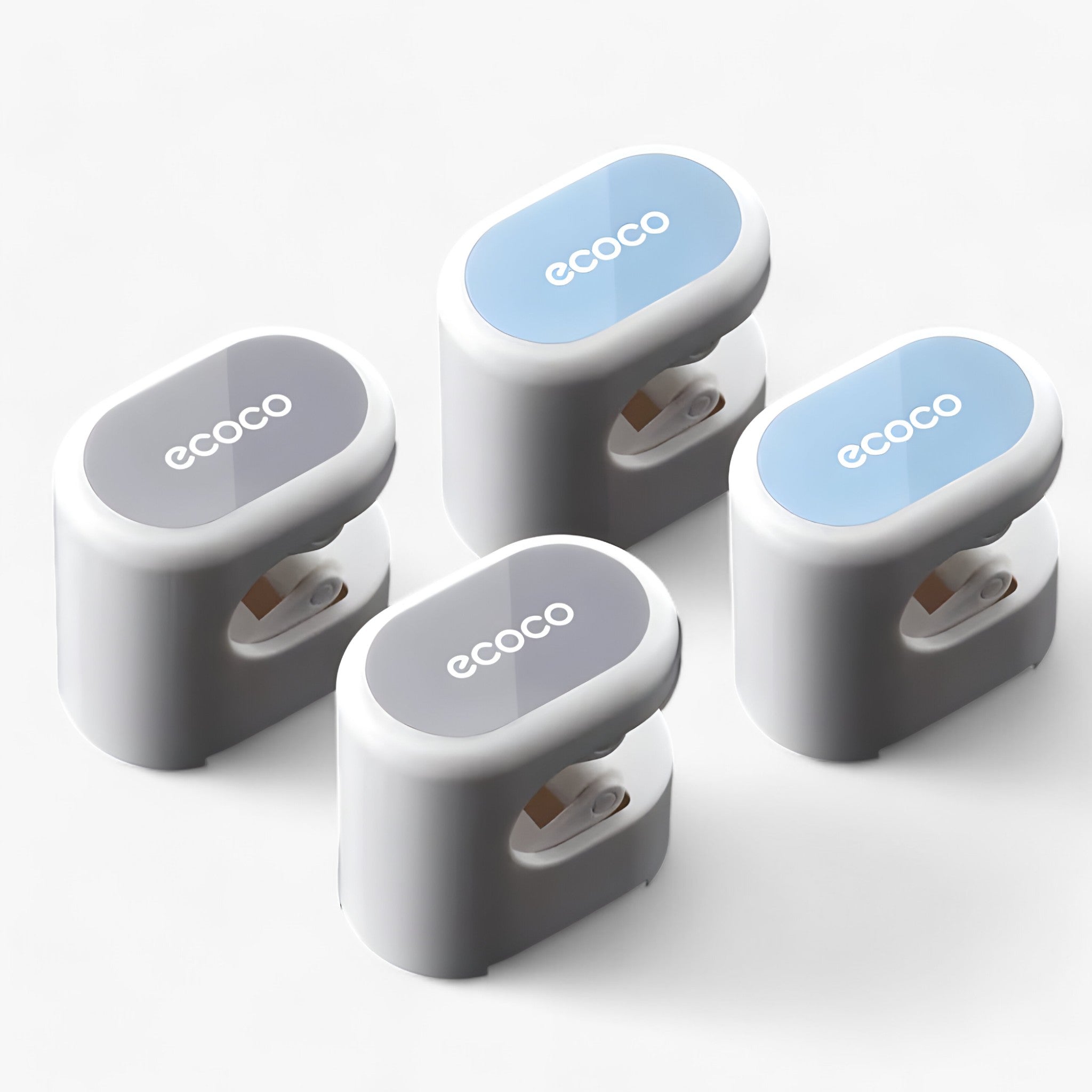 Tidy | Støttevæg til moppe - Effektiv opbevaring af rengøringsværktøj - Grå 2 Styk Blå 2 Styk - house & garden - {{ product_tags }