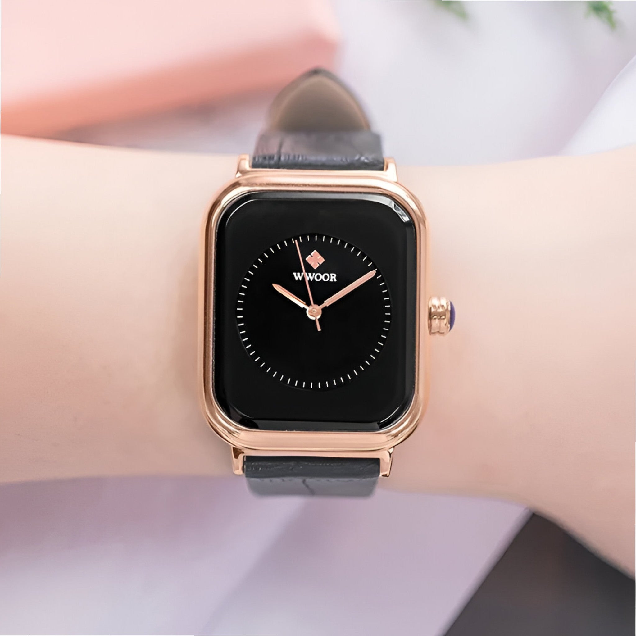 Elena | Luxe horloge met leren armband - - watches - {{ product_tags }
