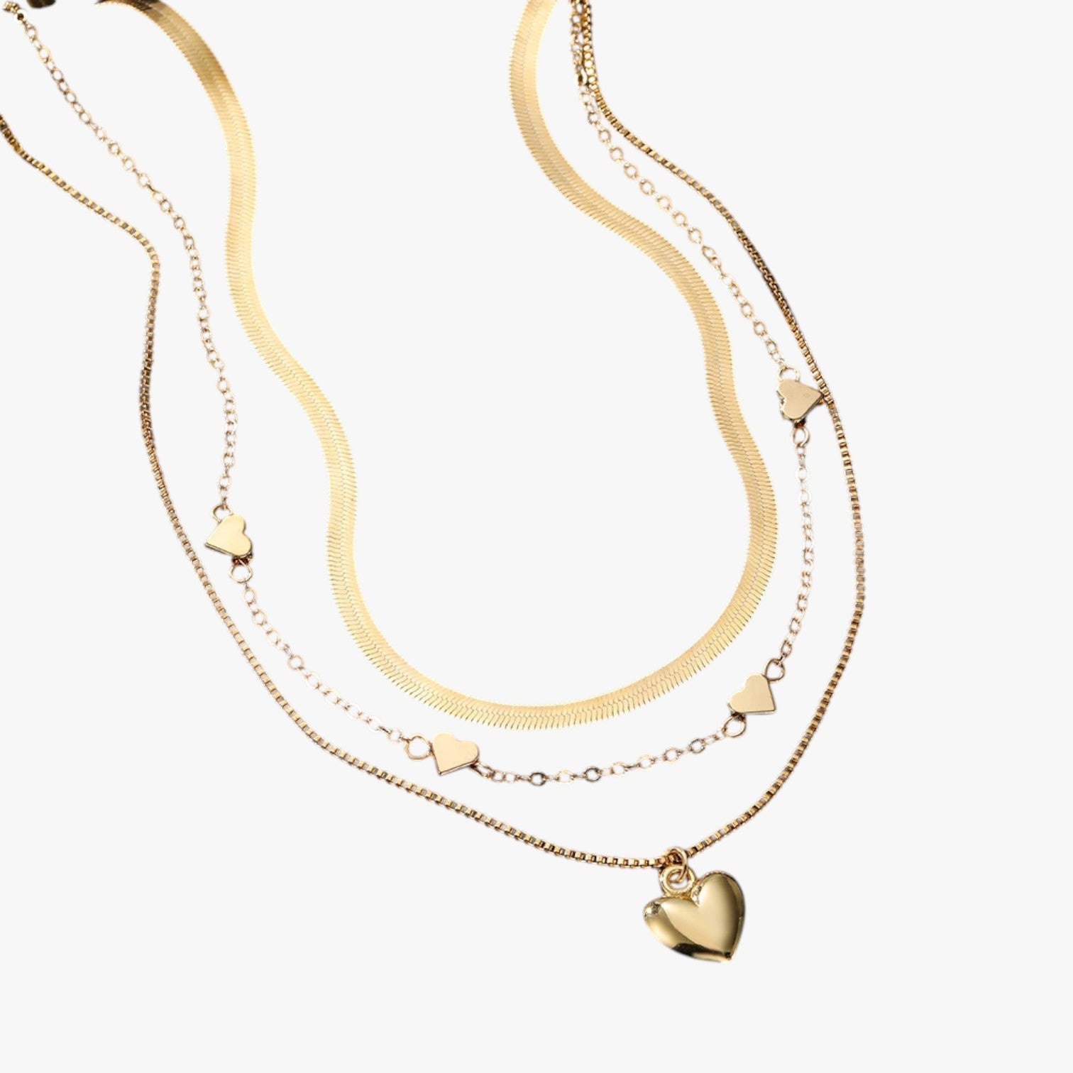 Isabelle | Eleganza lag med lag - Hjertesmykket der lyser op din stil - - Isabelle | Eleganza lag med lag - Hjertesmykket der lyser op din stil - €25 - {{ product_tags }
