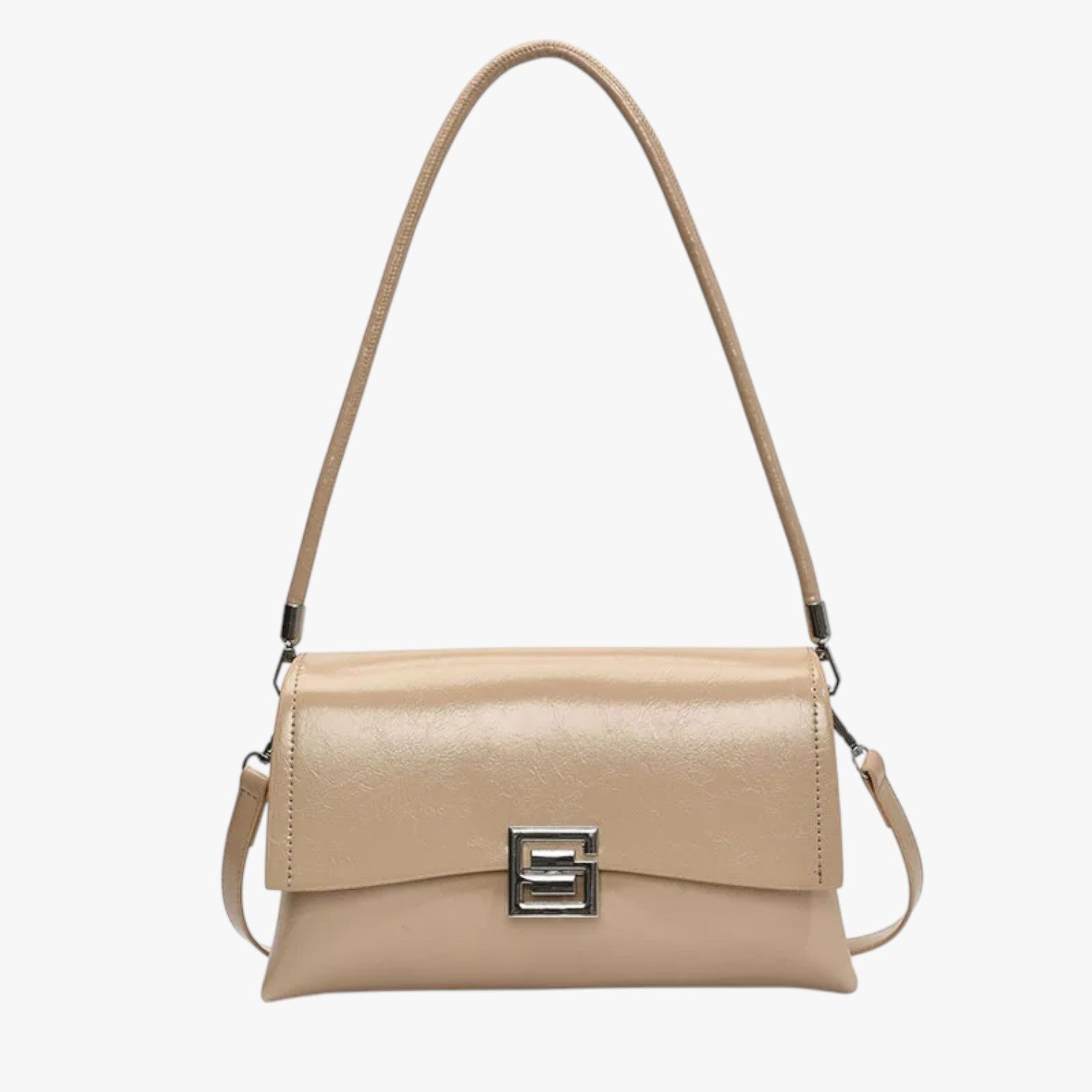 Amelia | Elegant skalletaske - med en luksuriøs finish for et sofistikeret præg - Taupe - Amelia | Elegant skalletaske - med en luksuriøs finish for et sofistikeret præg - €25 - {{ product_tags }